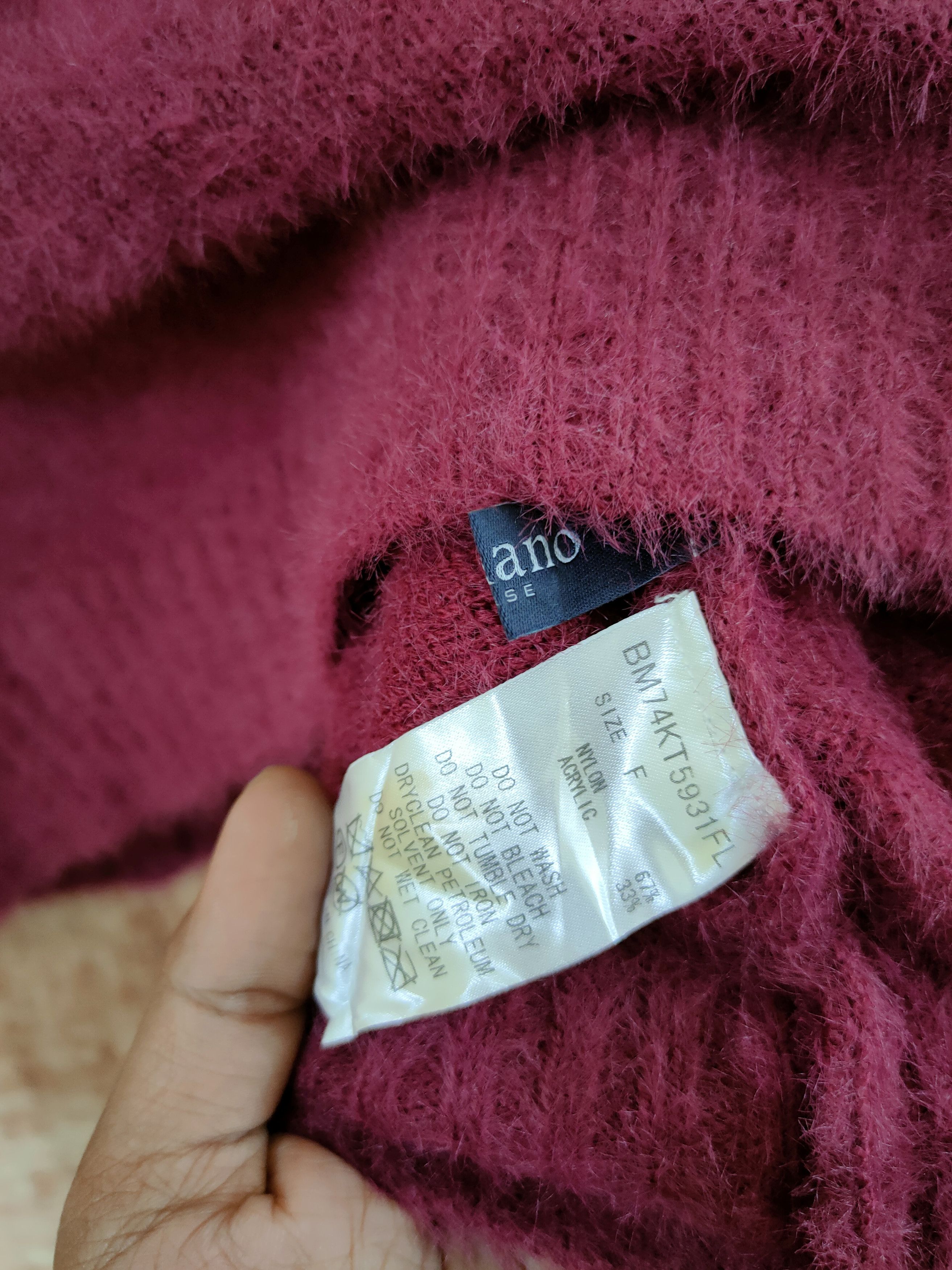 Homespun Knitwear D Nano Base mohair soft fur shaggy knitwear purple #46-536 Size US S / EU 44-46 / 1 - 7 Thumbnail