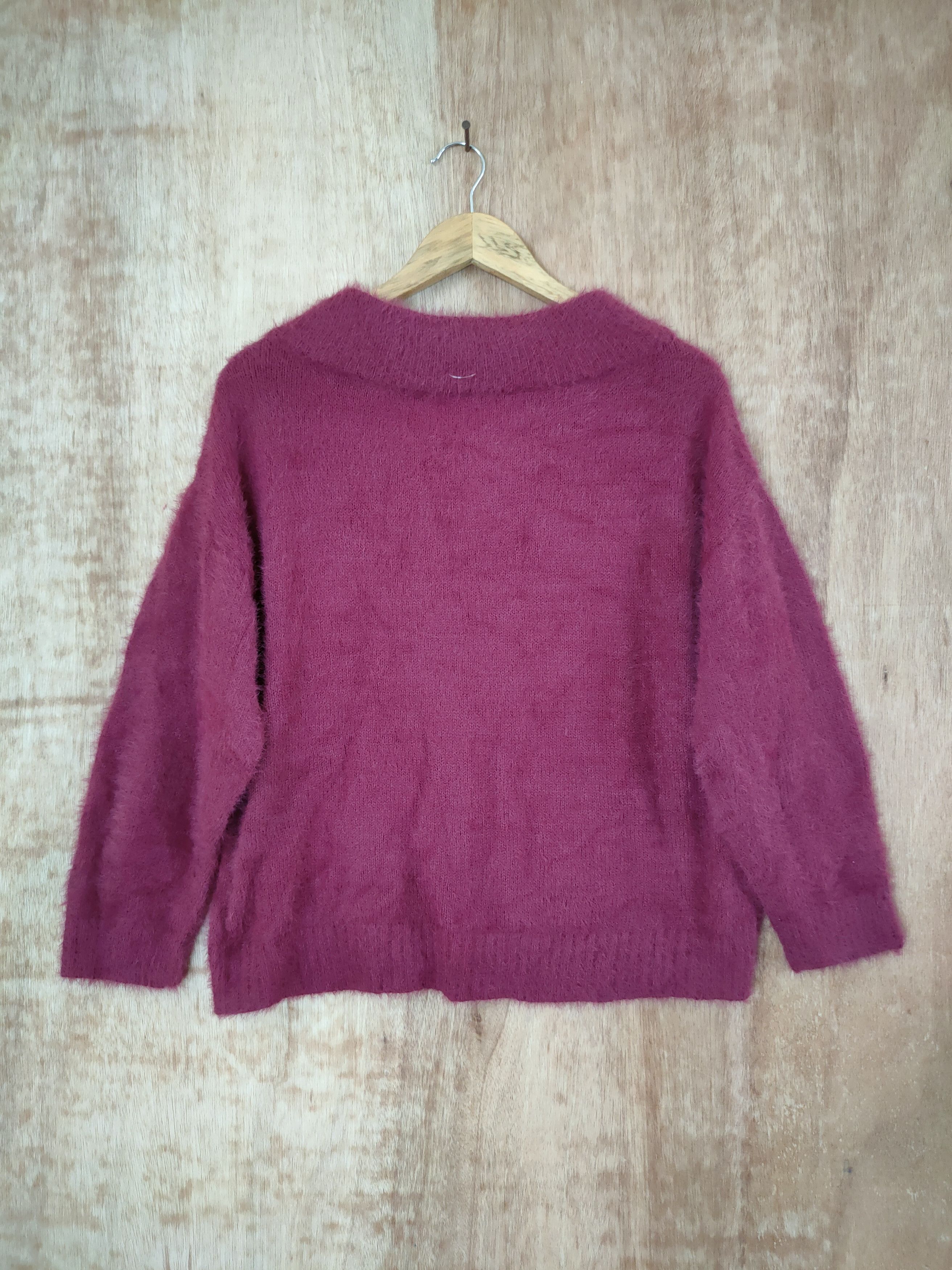Homespun Knitwear D Nano Base mohair soft fur shaggy knitwear purple #46-536 Size US S / EU 44-46 / 1 - 8 Thumbnail