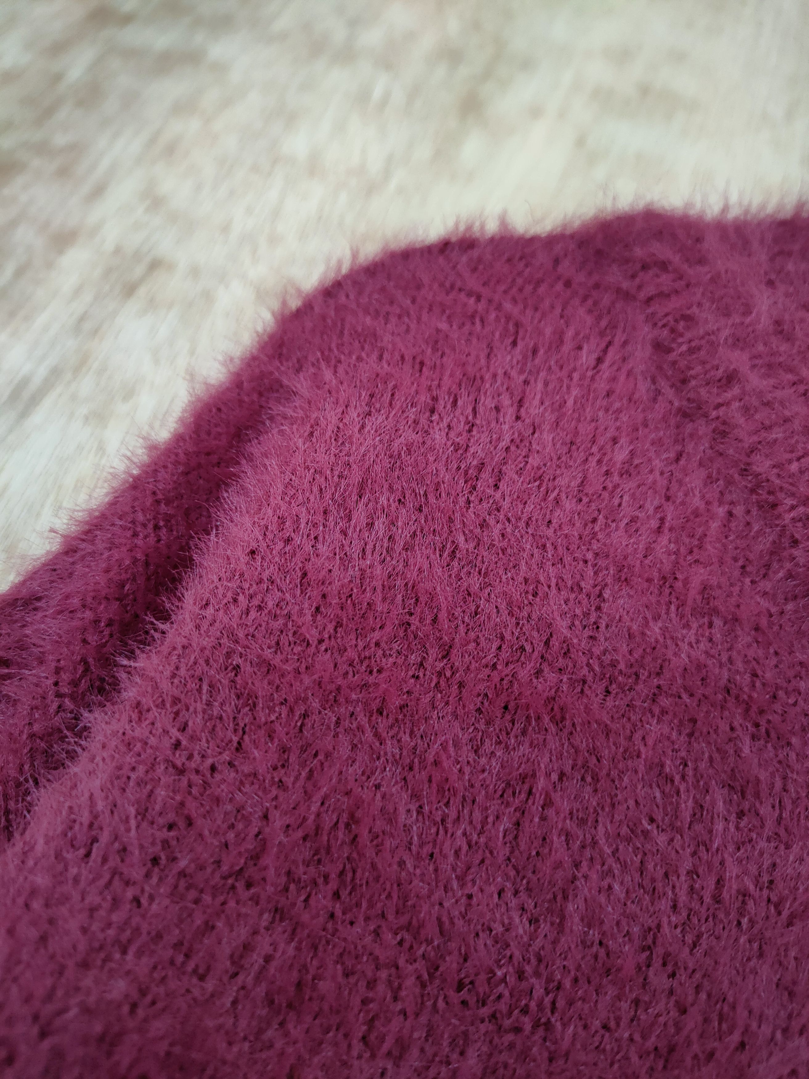 Homespun Knitwear D Nano Base mohair soft fur shaggy knitwear purple #46-536 Size US S / EU 44-46 / 1 - 5 Thumbnail