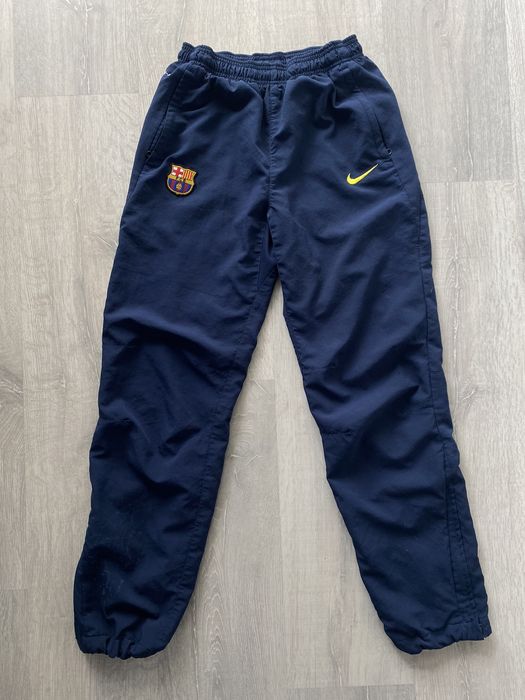 Nike FC Barcelona Nike vintage navy track pants small swoosh