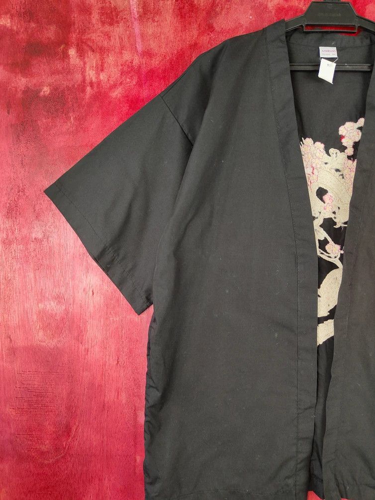 Japanese Brand Anhelon dragon kimono japan cardigan Black #S338 Size US L / EU 52-54 / 3 - 8 Thumbnail
