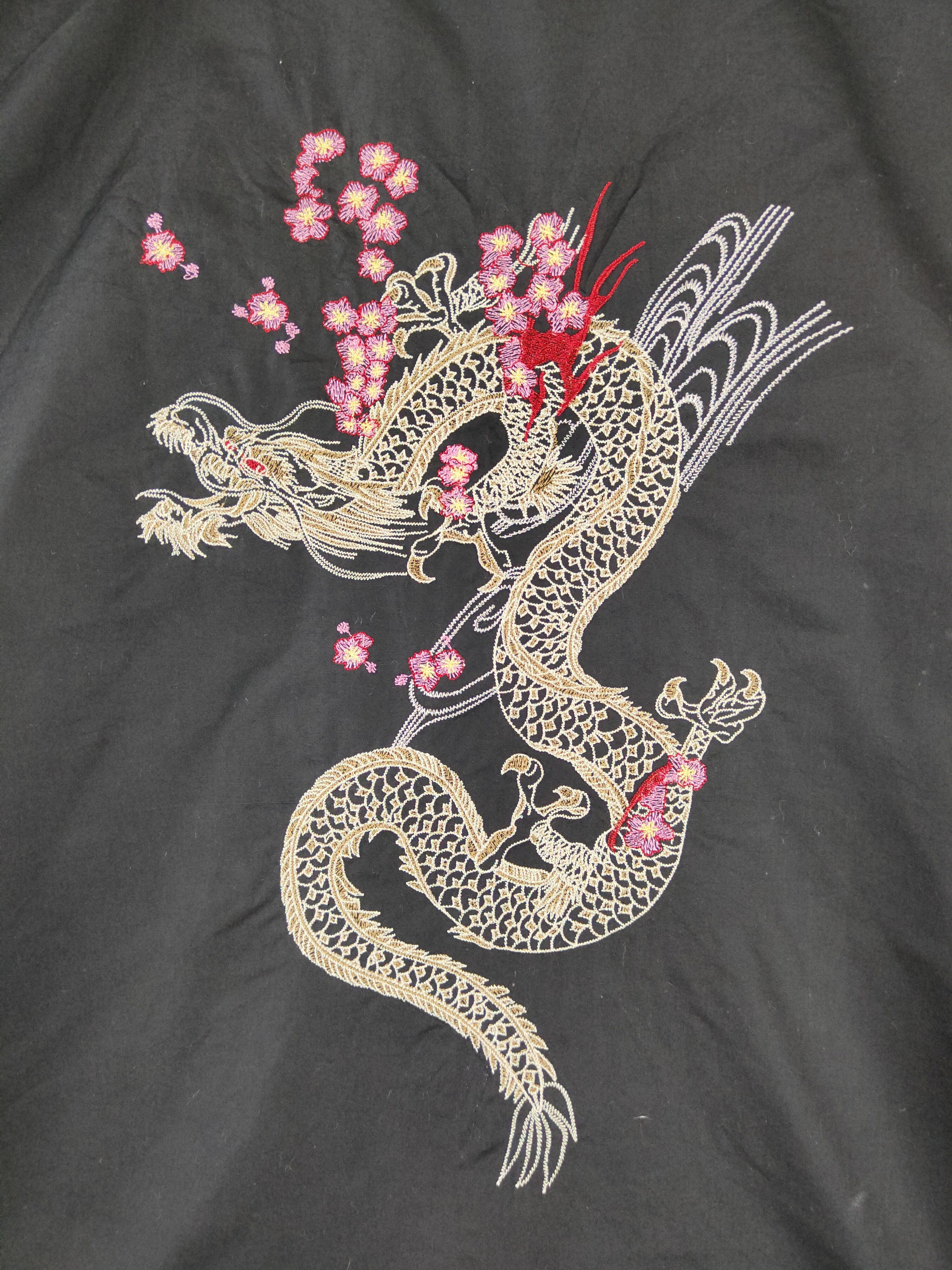 Japanese Brand Anhelon dragon kimono japan cardigan Black #S338 Size US L / EU 52-54 / 3 - 2 Thumbnail