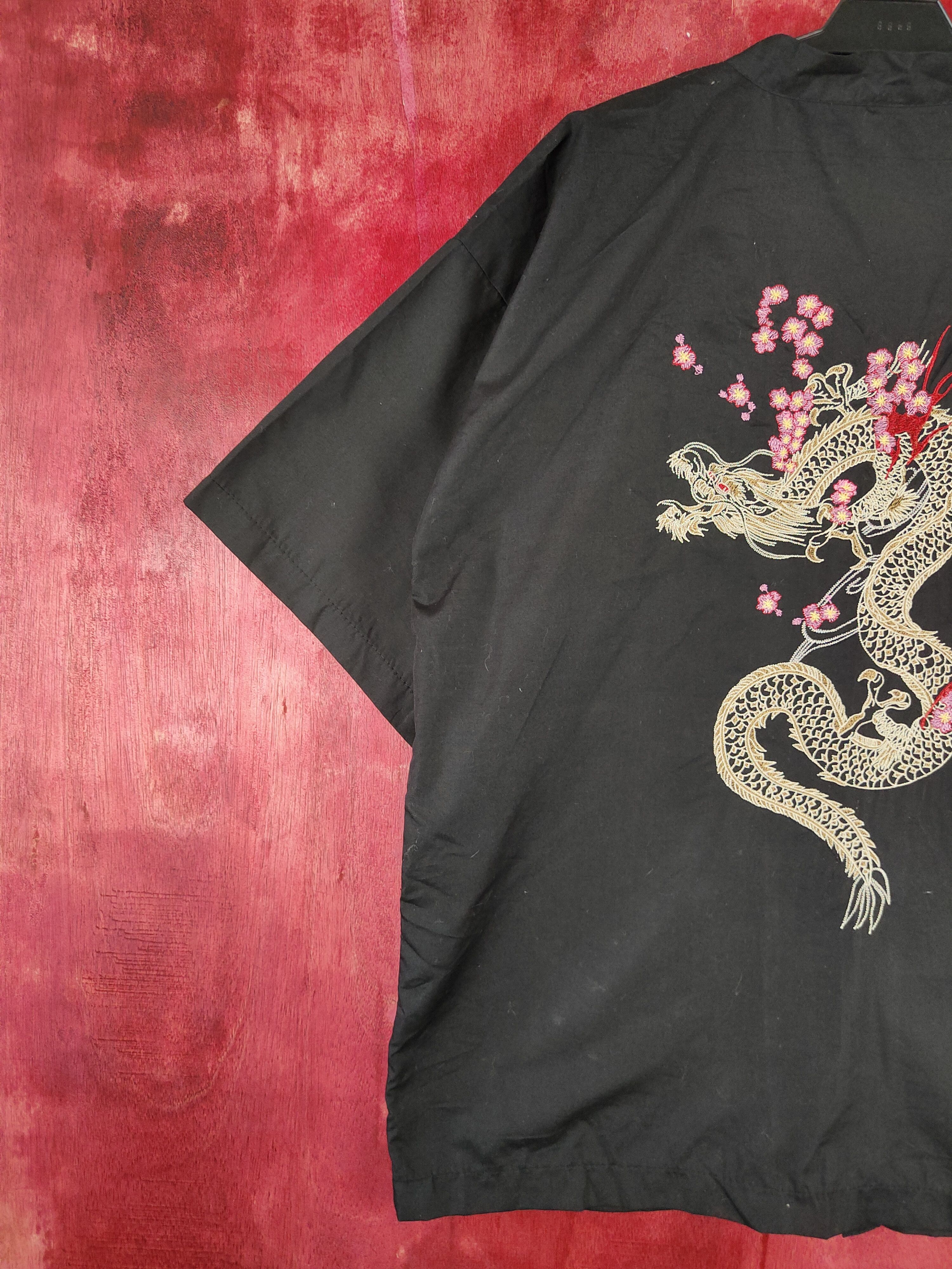 Japanese Brand Anhelon dragon kimono japan cardigan Black #S338 Size US L / EU 52-54 / 3 - 3 Thumbnail