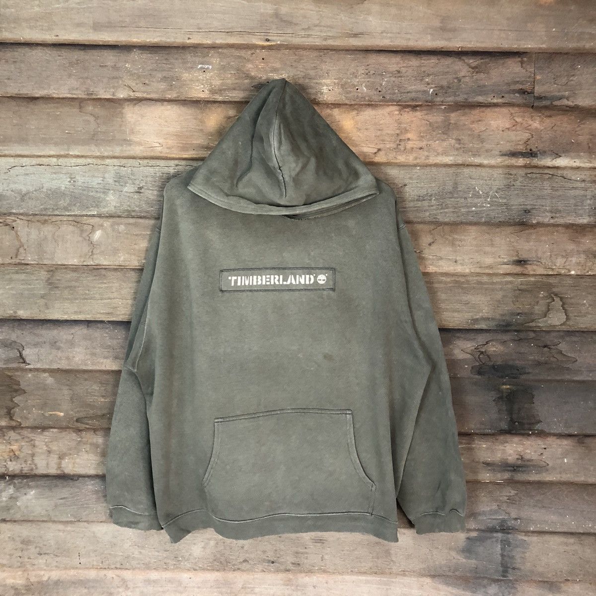 Timberland Timberland faded Dark Green Hoodie sweatshirt #4762DL Size US L / EU 52-54 / 3 - 1 Thumbnail