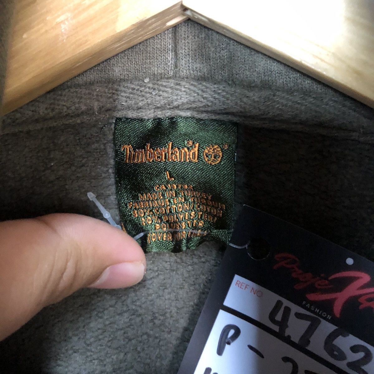 Timberland Timberland faded Dark Green Hoodie sweatshirt #4762DL Size US L / EU 52-54 / 3 - 7 Thumbnail