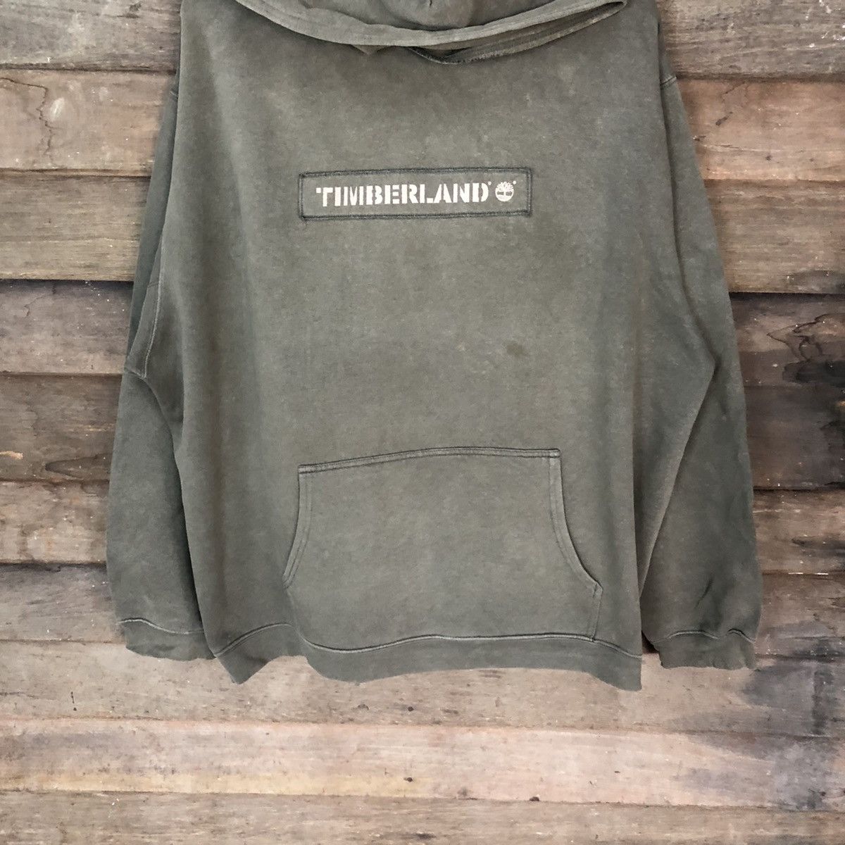 Timberland Timberland faded Dark Green Hoodie sweatshirt #4762DL Size US L / EU 52-54 / 3 - 3 Thumbnail