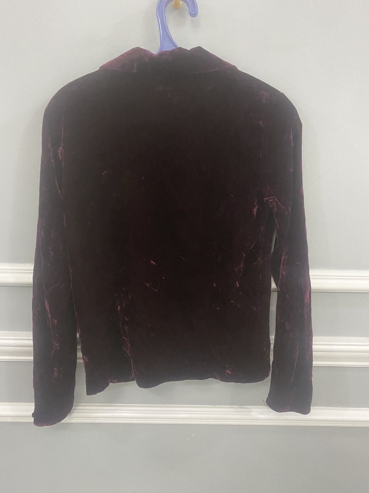 KATHARINE HAMNETT LONDON BLOUSE VELVET