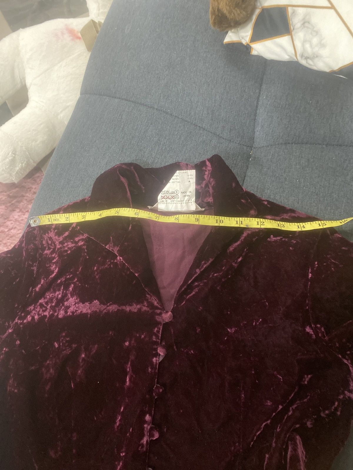 KATHARINE HAMNETT LONDON BLOUSE VELVET