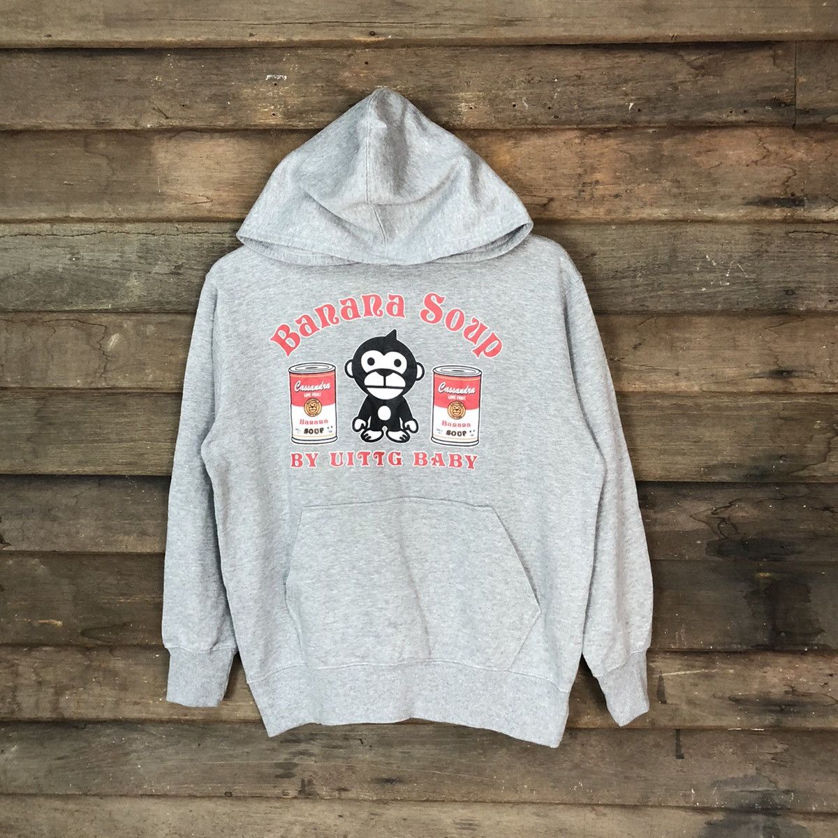 Uittg baby like bape Grey Hoodie sweatshirt #4789DL