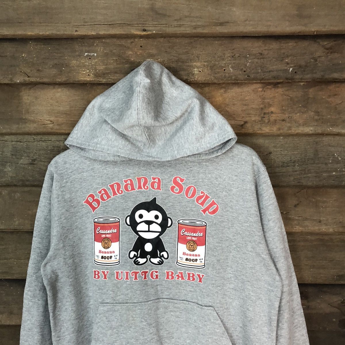 Japanese Brand Uittg baby like bape Grey Hoodie sweatshirt #4789DL Size US M / EU 48-50 / 2 - 2 Thumbnail