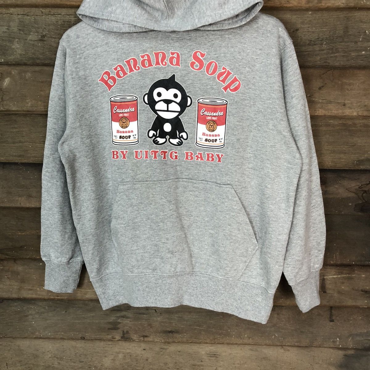 Japanese Brand Uittg baby like bape Grey Hoodie sweatshirt #4789DL Size US M / EU 48-50 / 2 - 3 Thumbnail