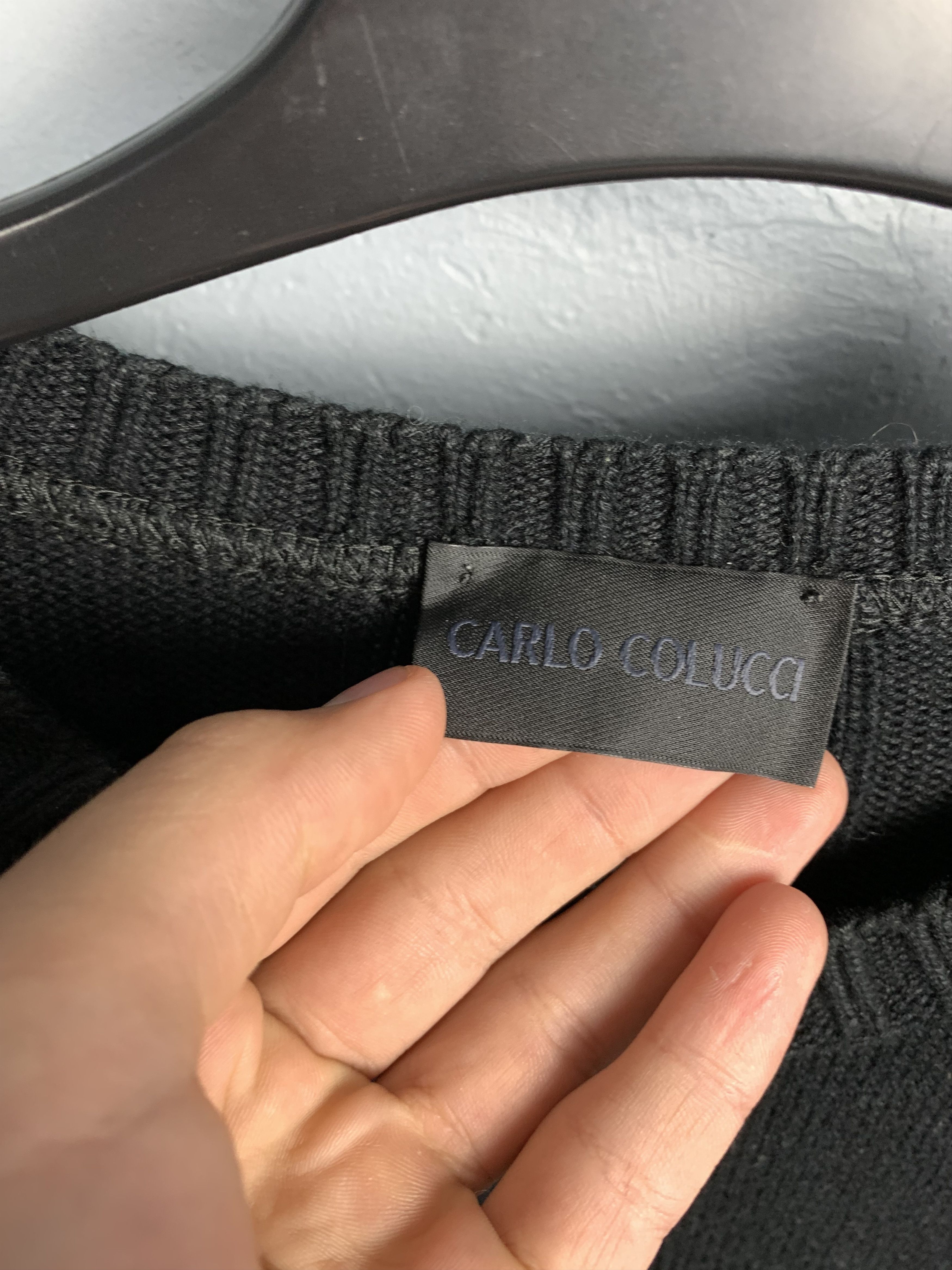 Carlo Colucci × Vintage Carlo Colucci Mens Vintage Knit Crew Neck Sweater Size US L / EU 52-54 / 3 - 4 Thumbnail
