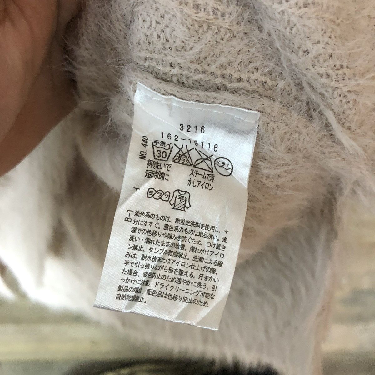 Homespun Knitwear × Japanese Brand × Vintage Ozoc Dark Pink Shag Shaggy Fur Mohair Knitwear #6981 Size US L / EU 52-54 / 3 - 8 Thumbnail