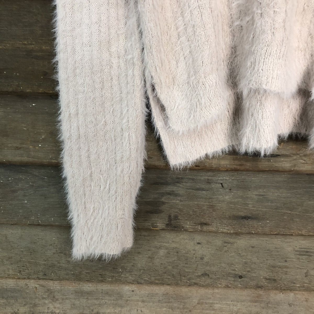 Homespun Knitwear × Japanese Brand × Vintage Ozoc Dark Pink Shag Shaggy Fur Mohair Knitwear #6981 Size US L / EU 52-54 / 3 - 4 Thumbnail