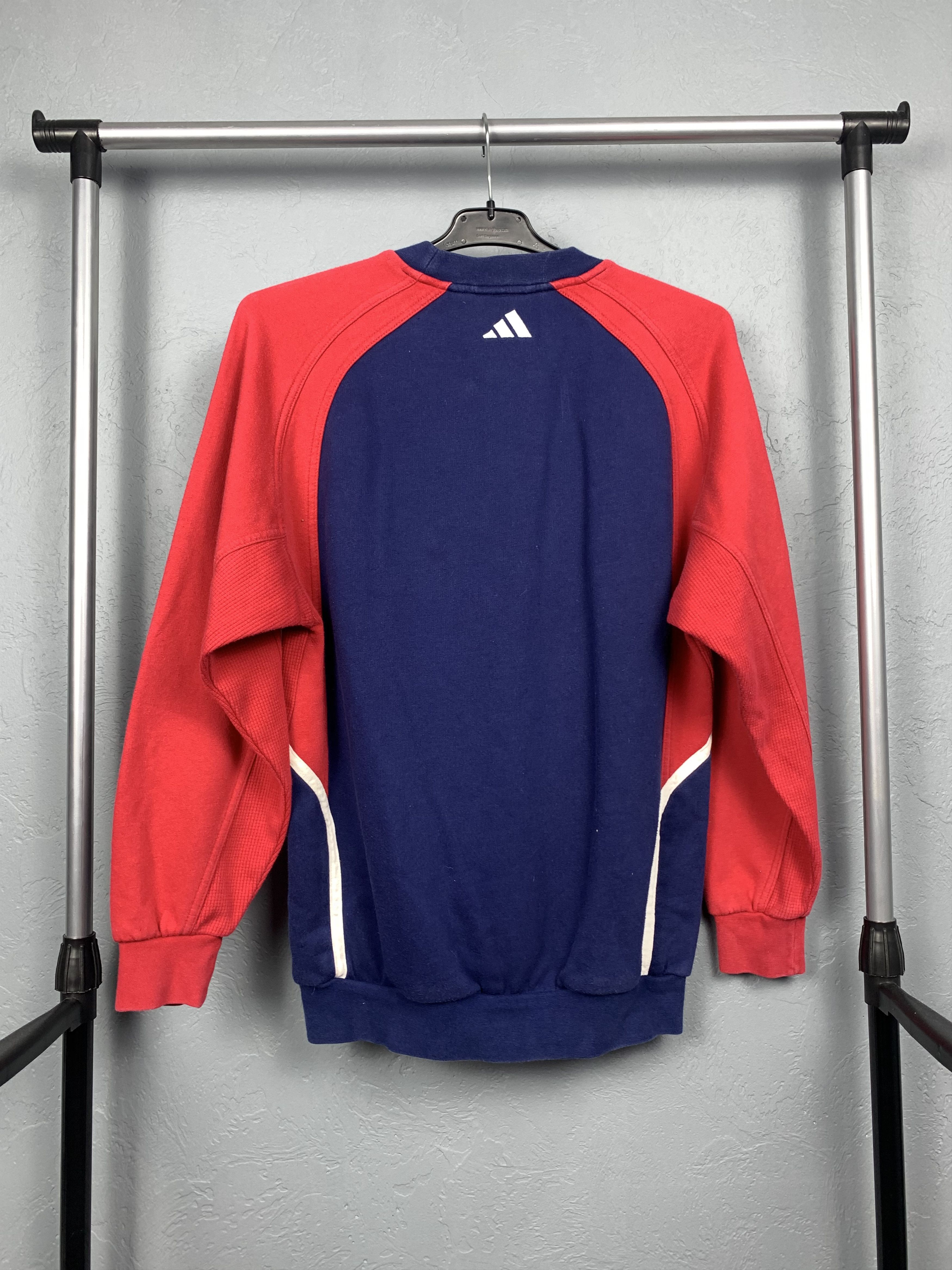 Adidas × Vintage Adidas 90s Vintage Mens Crew Neck Sweatshirt Size US L / EU 52-54 / 3 - 5 Thumbnail
