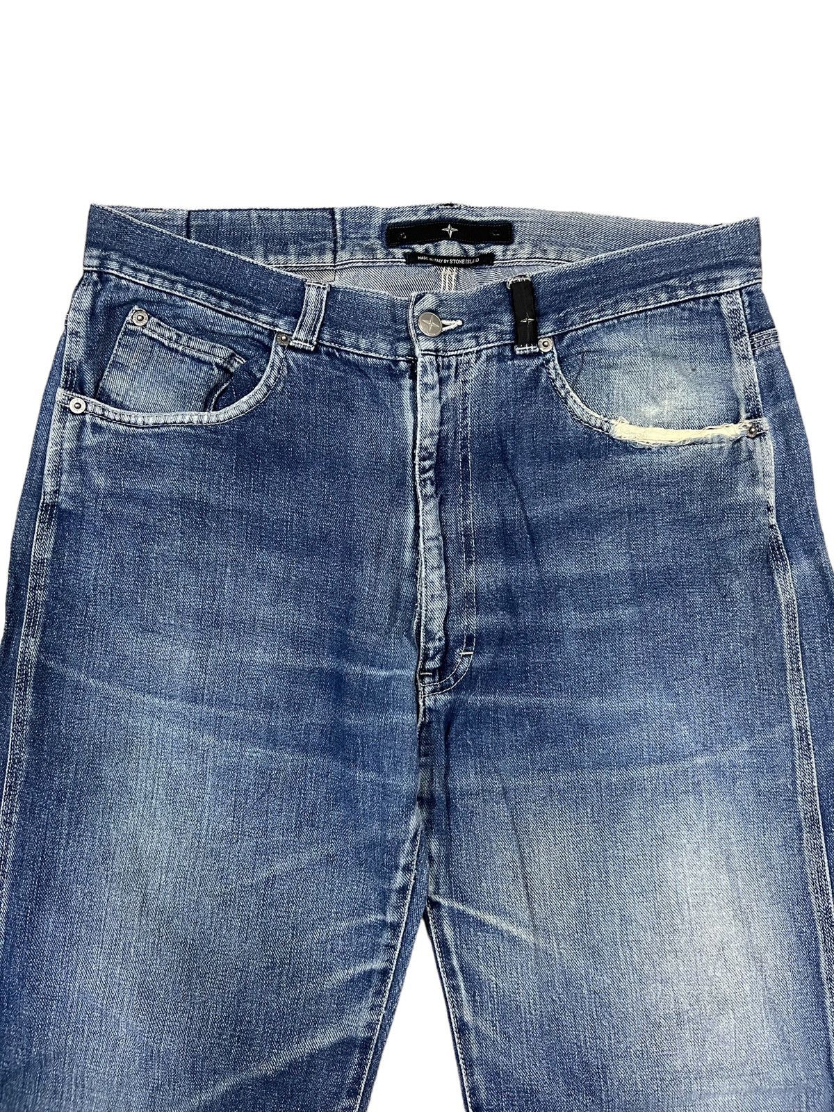 Massimo Osti GRAIL🔥AW04 Stone Island 🇮🇹 Baggy Workwear Denim Size US 33 - 5 Thumbnail