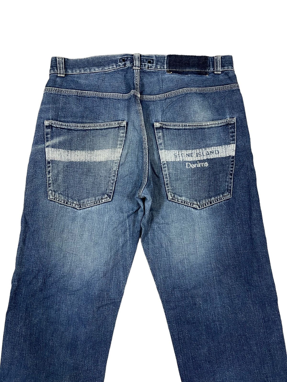 Massimo Osti GRAIL🔥AW04 Stone Island 🇮🇹 Baggy Workwear Denim Size US 33 - 9 Thumbnail