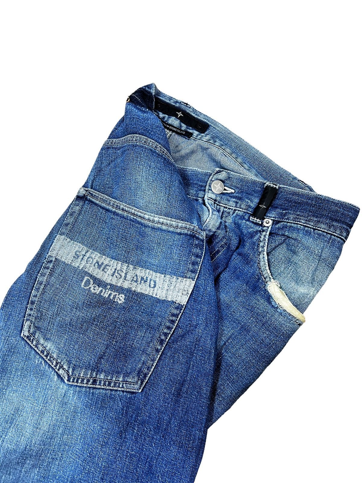 Massimo Osti GRAIL🔥AW04 Stone Island 🇮🇹 Baggy Workwear Denim Size US 33 - 1 Thumbnail