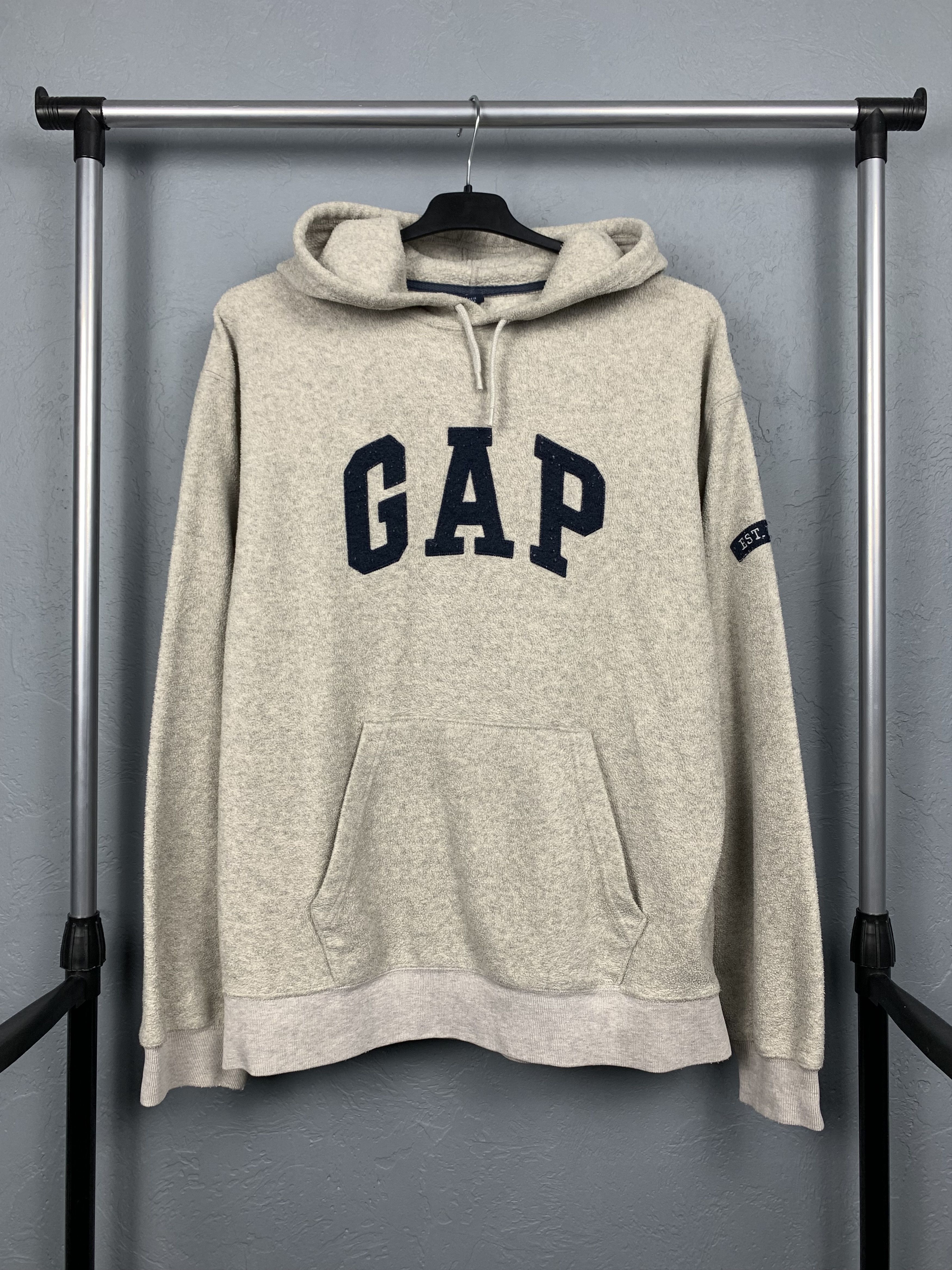 Gap GAP Vintage Faded Mens Teddy Fleece Hoodie Size US M / EU 48-50 / 2 - 1 Thumbnail