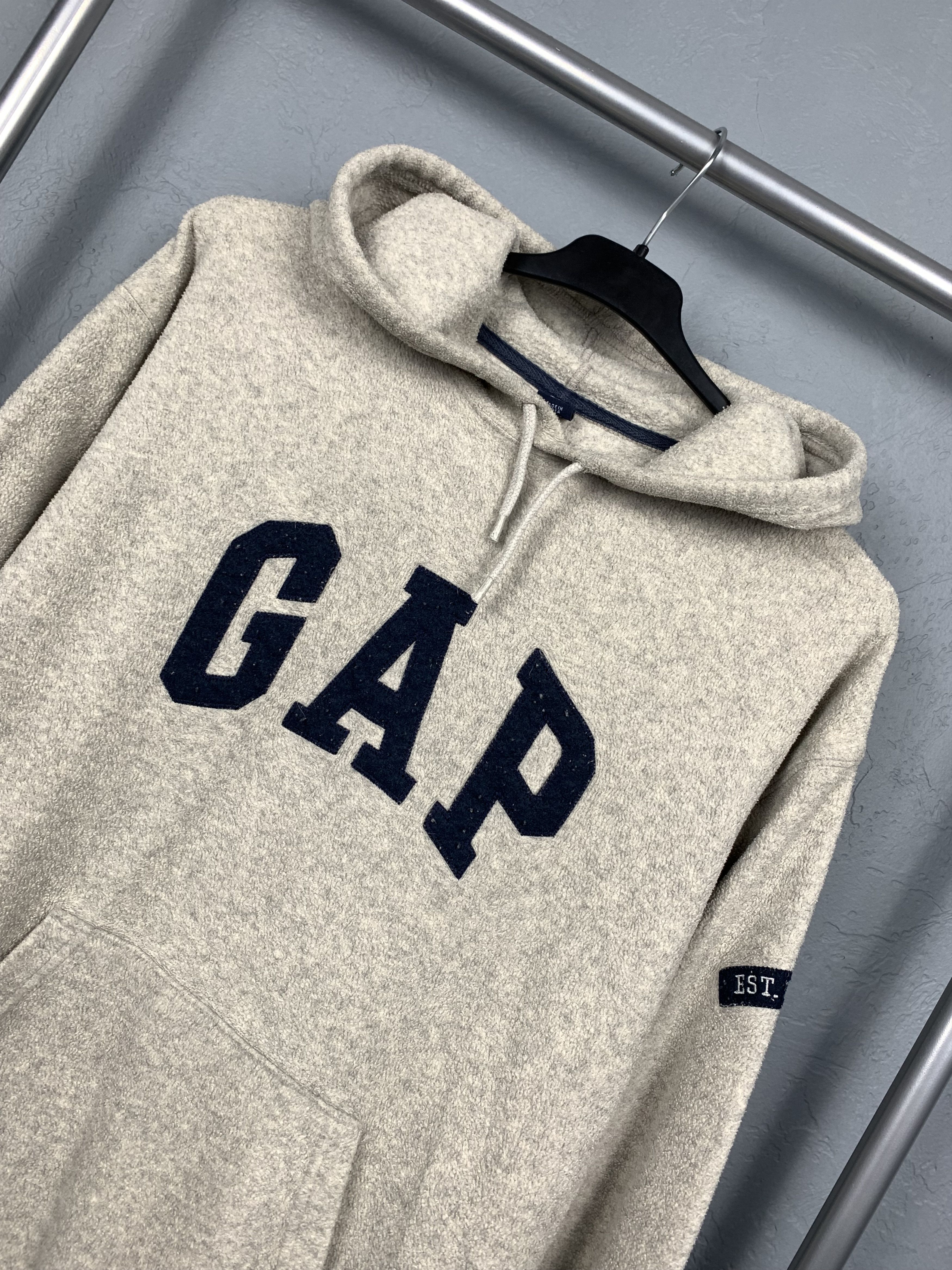 Gap GAP Vintage Faded Mens Teddy Fleece Hoodie Size US M / EU 48-50 / 2 - 2 Thumbnail