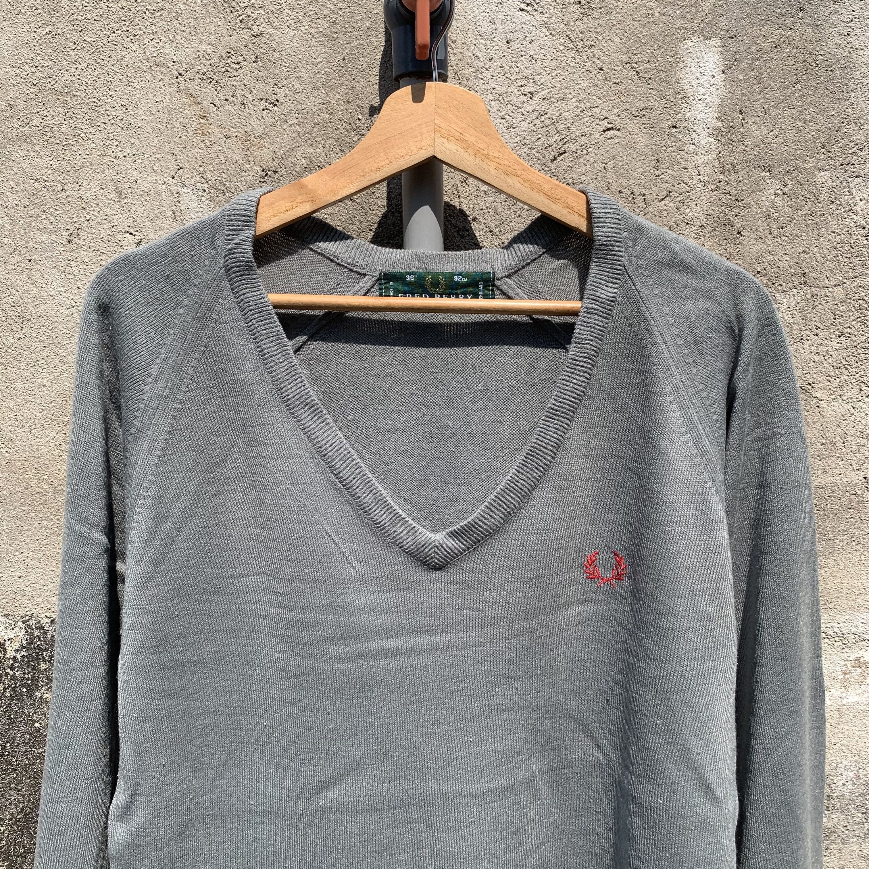 Fred Perry VINTAGE Fred Perry Made In England Jumper Blank Sweater Size US M / EU 48-50 / 2 - 2 Thumbnail