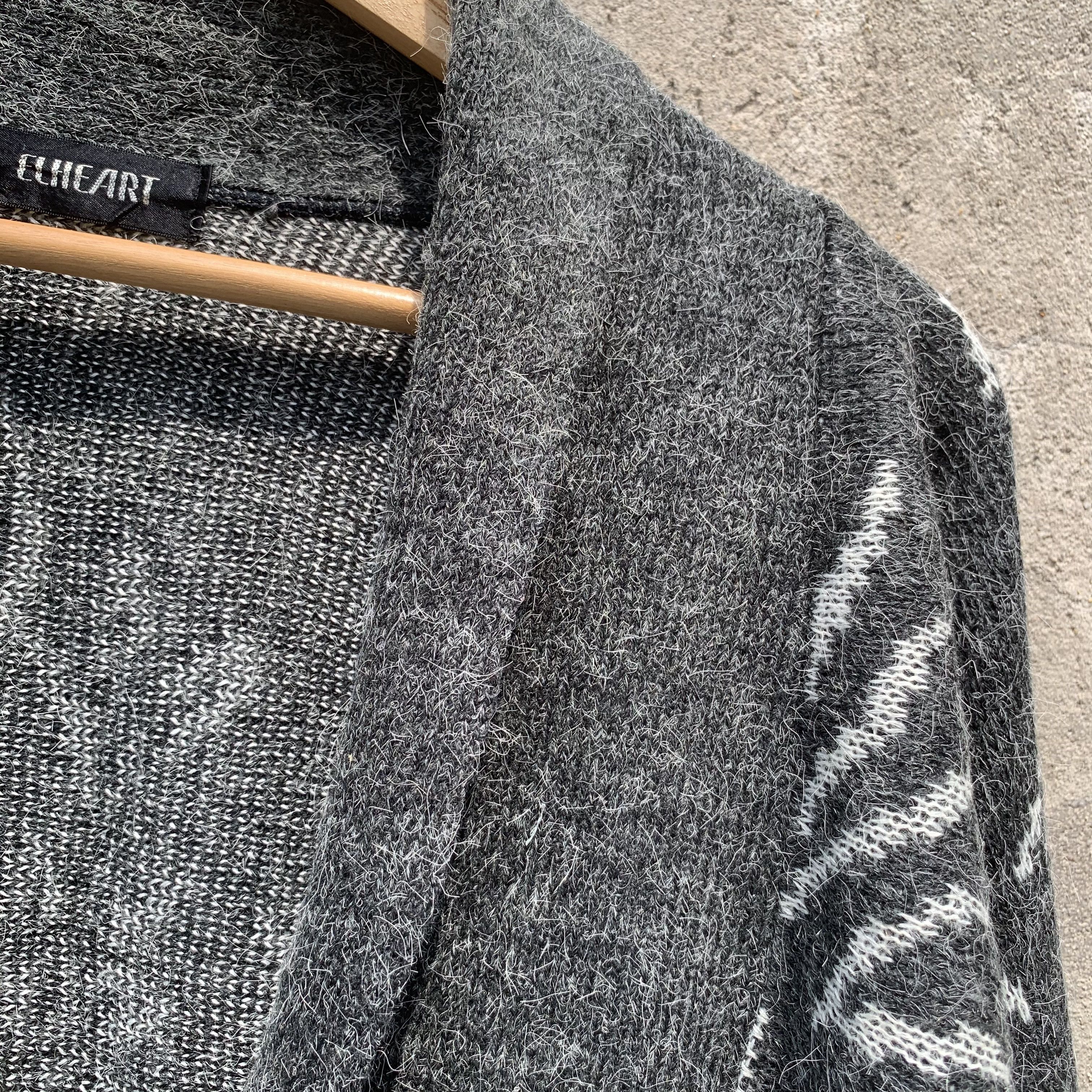 Aran Isles Knitwear Japanese Brand Knit Mohair Jumper Cropped Cardigan Sweater Size US M / EU 48-50 / 2 - 5 Thumbnail