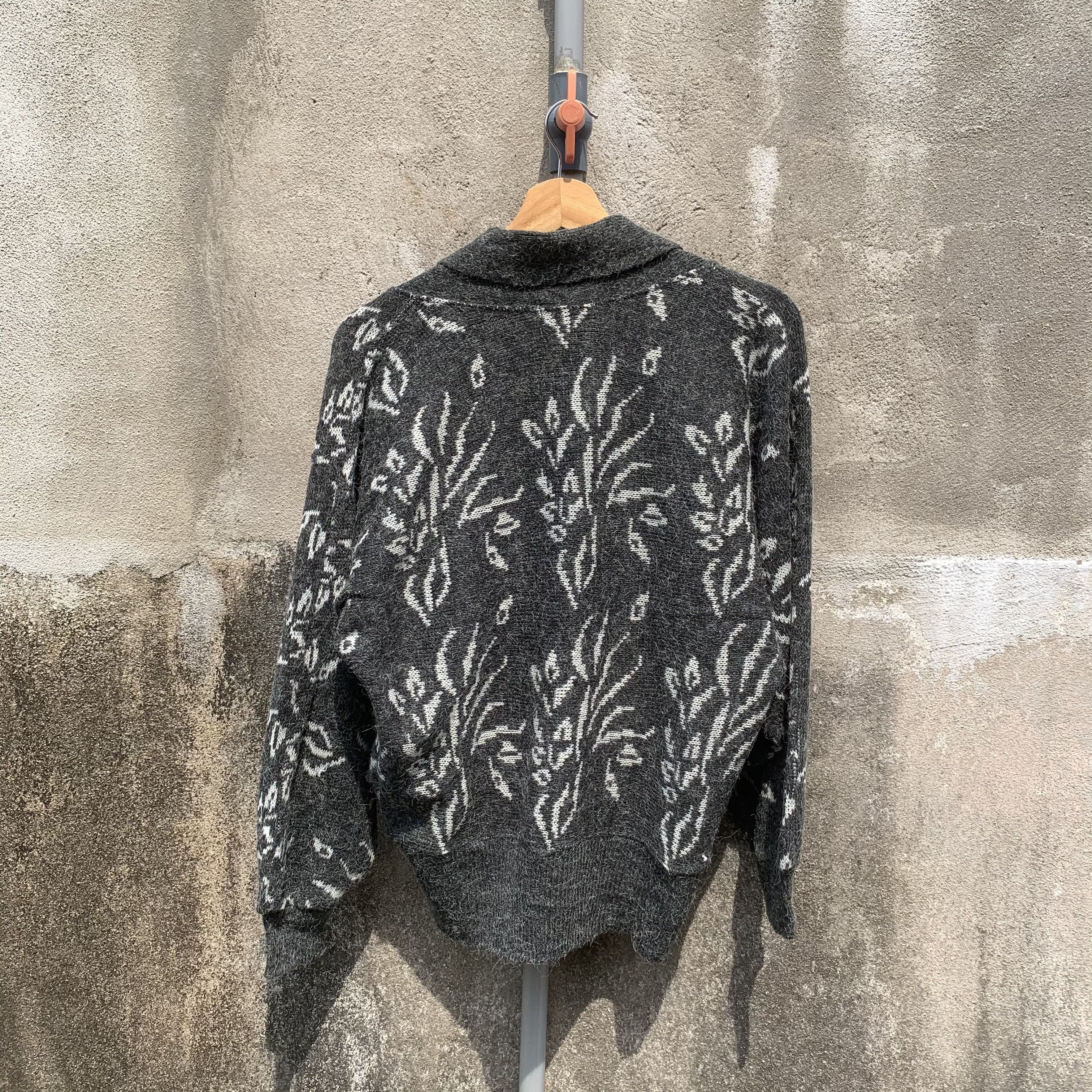 Aran Isles Knitwear Japanese Brand Knit Mohair Jumper Cropped Cardigan Sweater Size US M / EU 48-50 / 2 - 10 Thumbnail