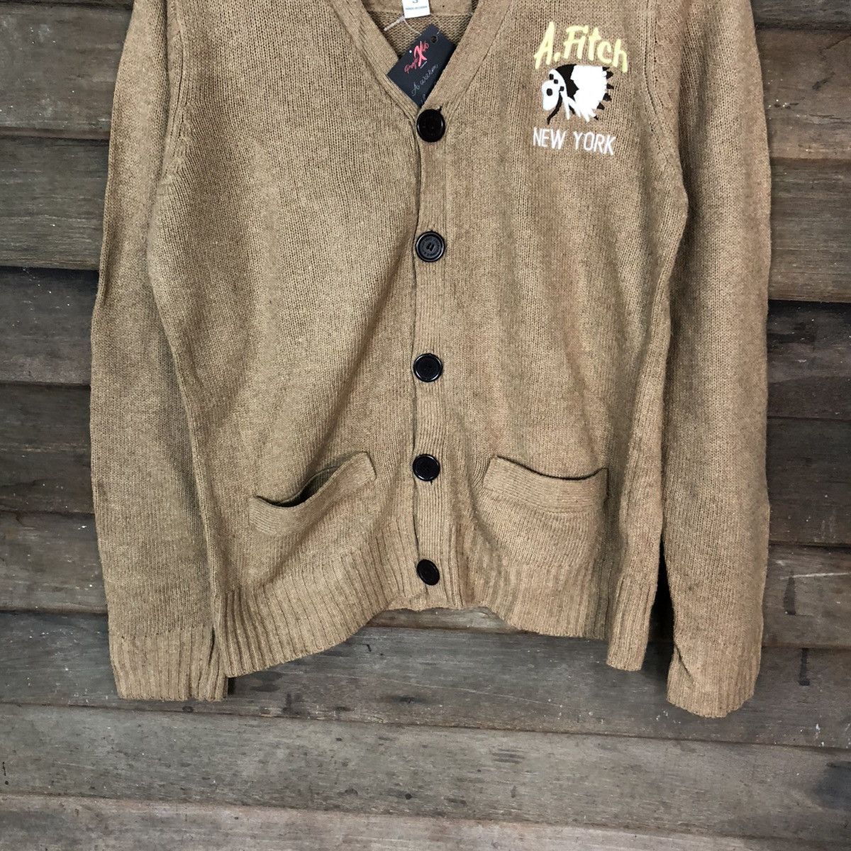 Abercrombie & Fitch Abercrombie & Fitch Brown Patterned Cardigan #5009 Size S / US 4 / IT 40 - 3 Thumbnail