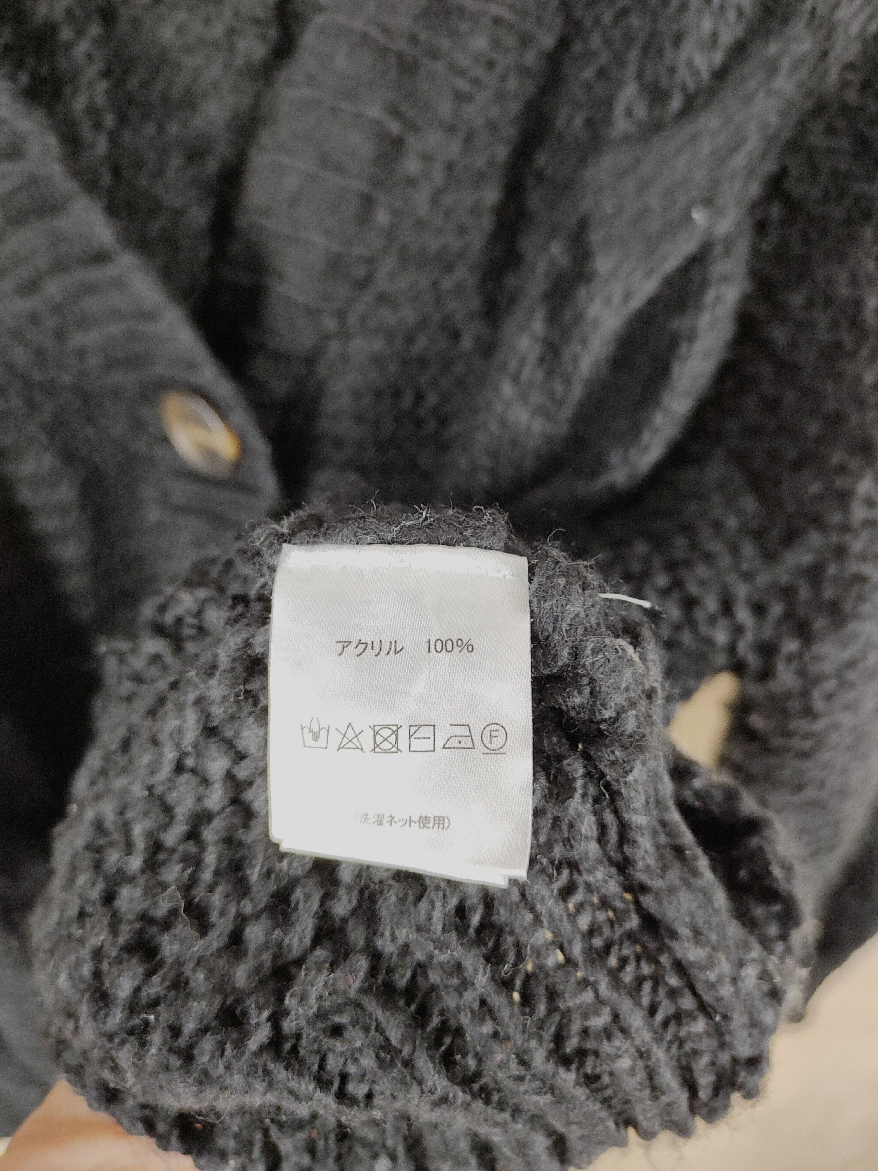 Aran Isles Knitwear × Japanese Brand Anap® Black aran isle cable knitwear Cardigan #S312 Size US M / EU 48-50 / 2 - 9 Thumbnail
