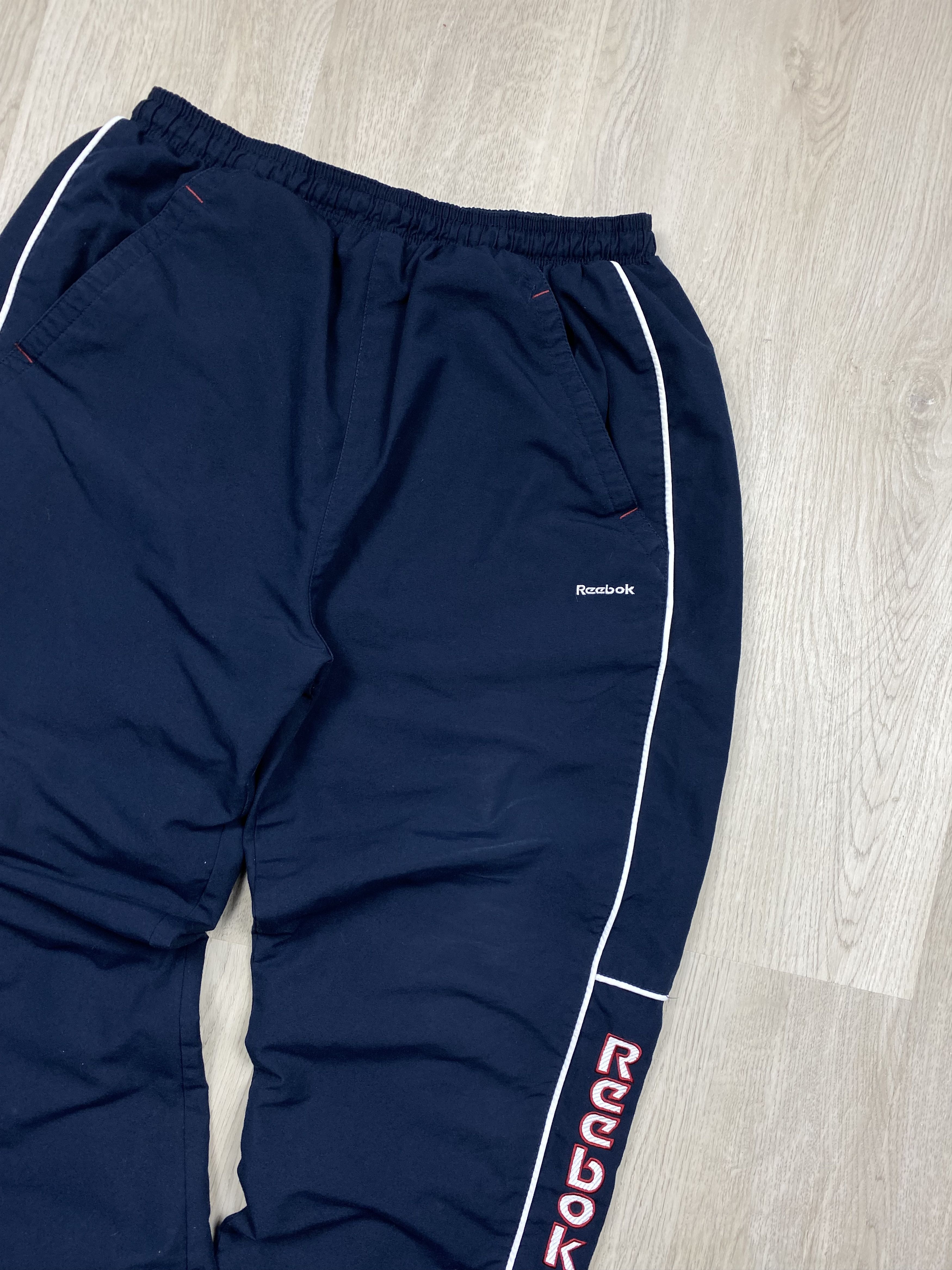 Reebok × Vintage Reebok Vintage Mens Nylon Pants Y2K Drill style Size US 34 / EU 50 - 2 Thumbnail
