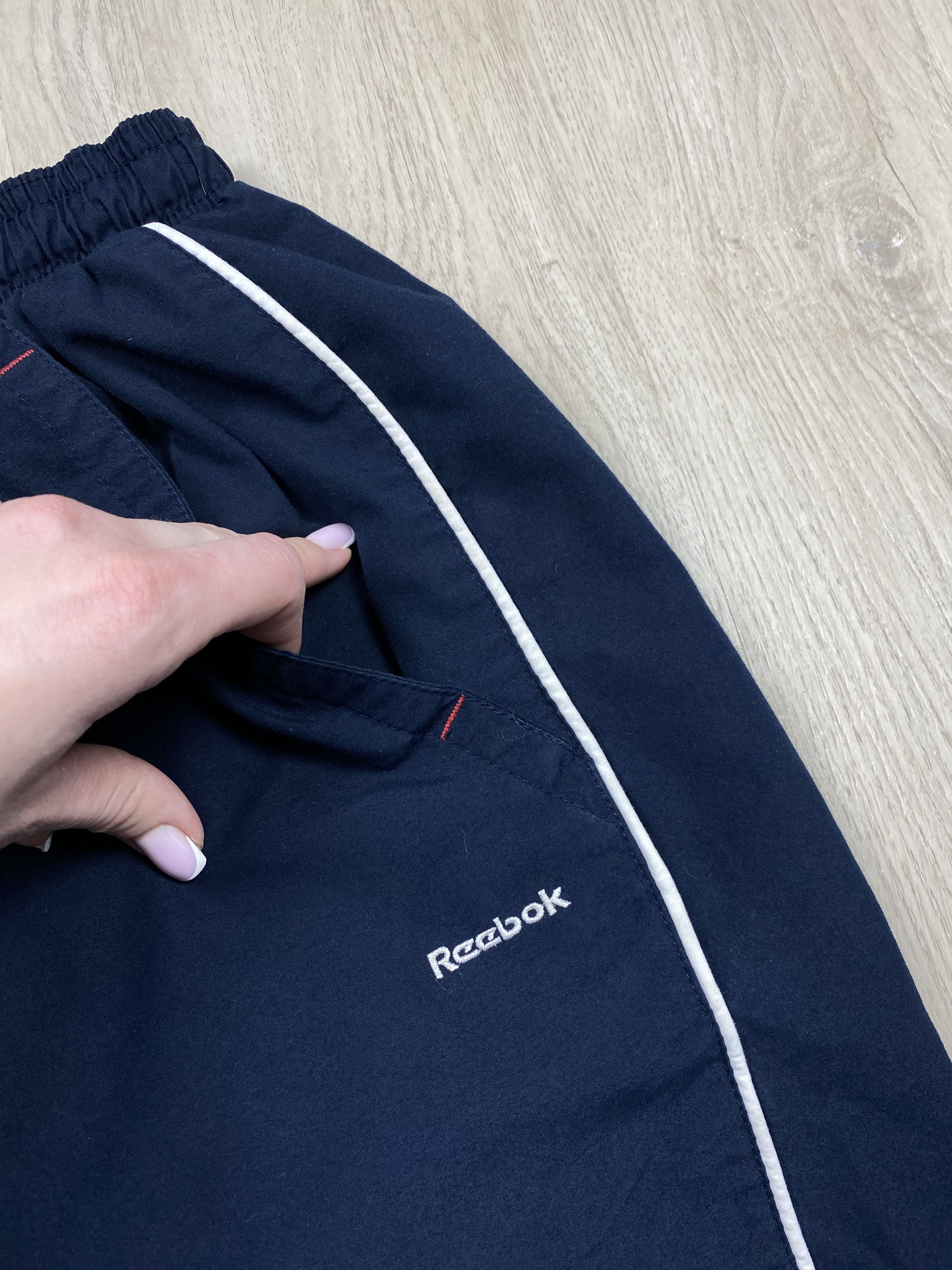 Reebok × Vintage Reebok Vintage Mens Nylon Pants Y2K Drill style Size US 34 / EU 50 - 3 Thumbnail