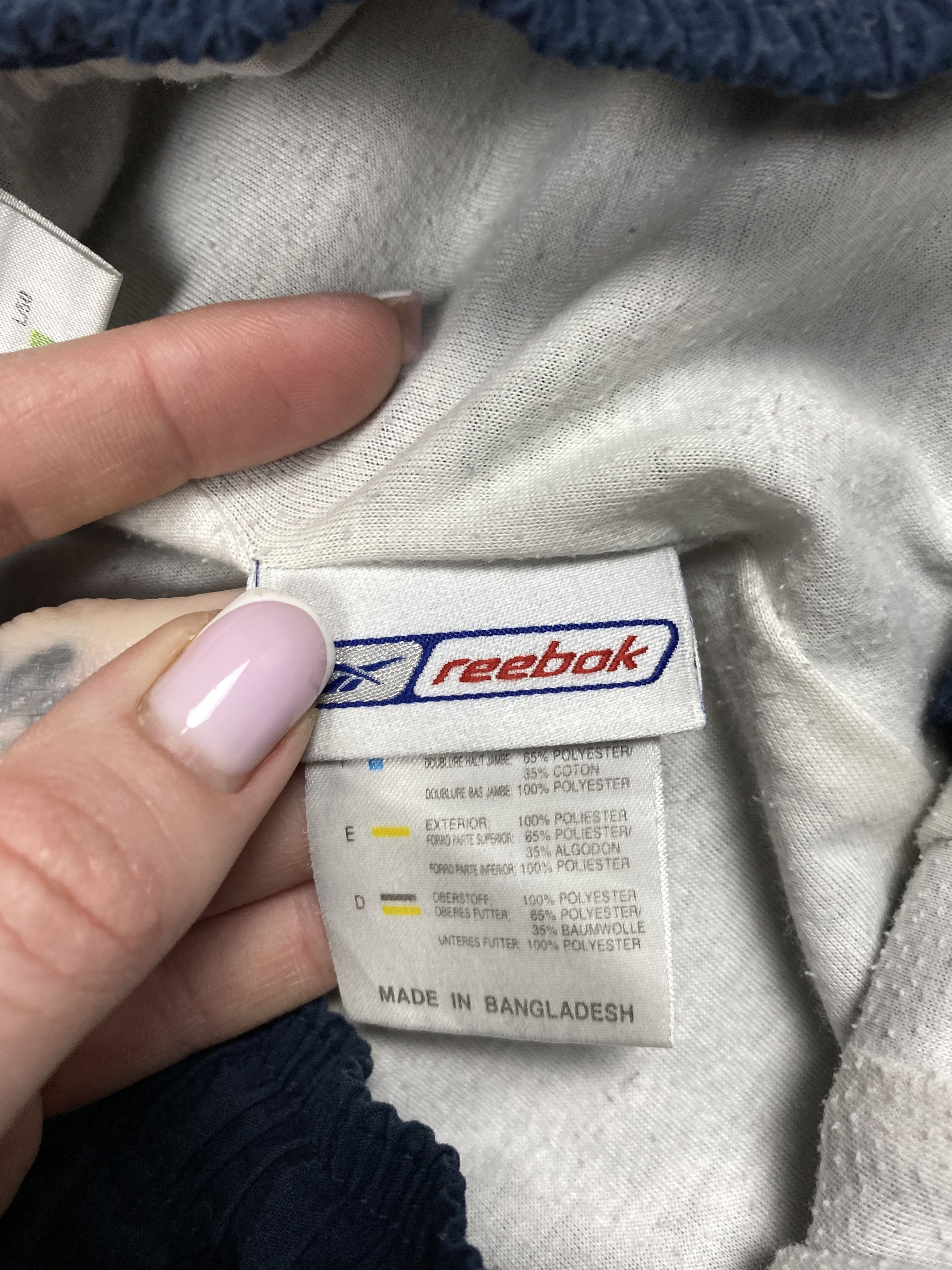 Reebok × Vintage Reebok Vintage Mens Nylon Pants Y2K Drill style Size US 34 / EU 50 - 8 Thumbnail
