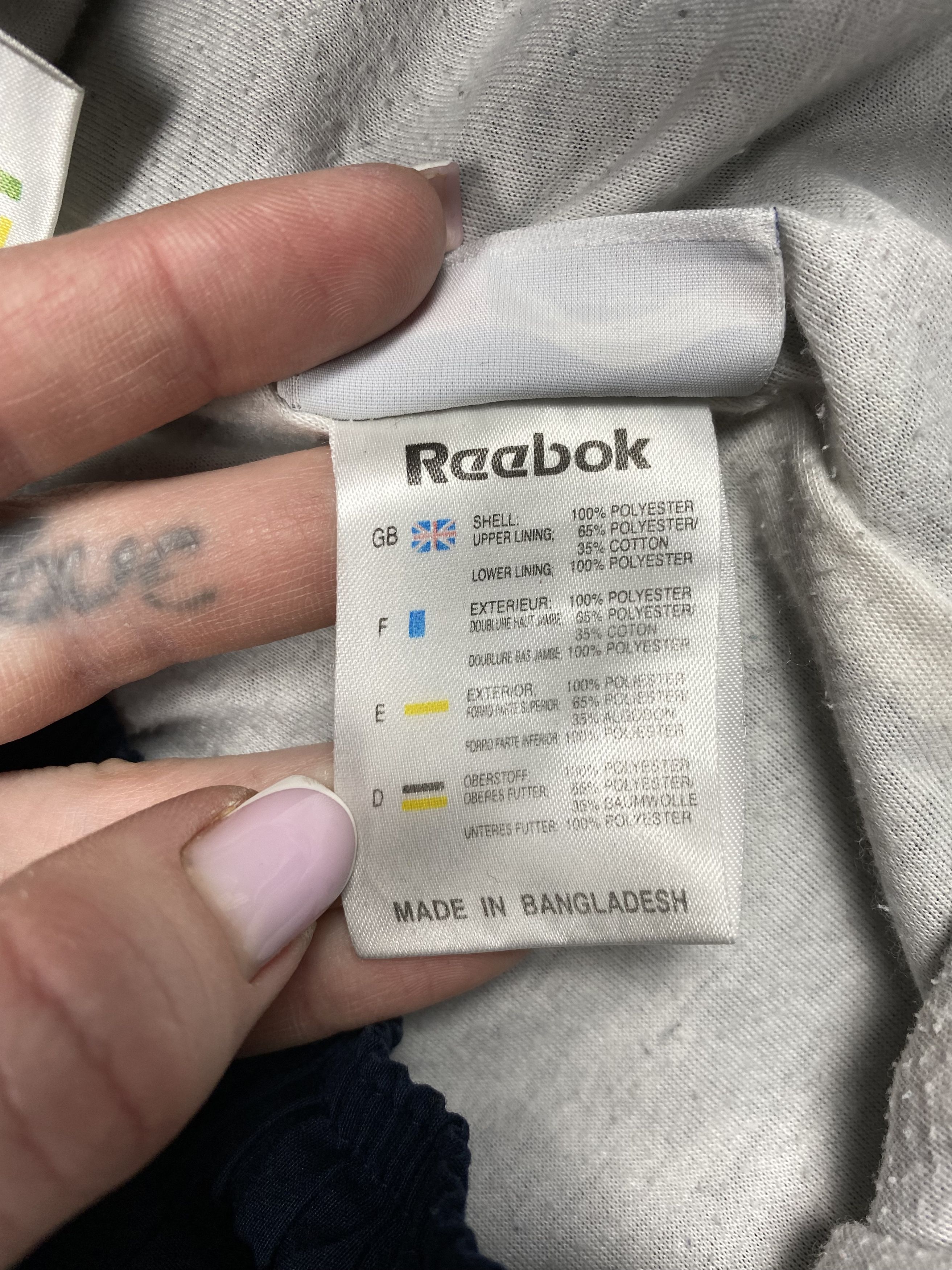 Reebok × Vintage Reebok Vintage Mens Nylon Pants Y2K Drill style Size US 34 / EU 50 - 9 Thumbnail