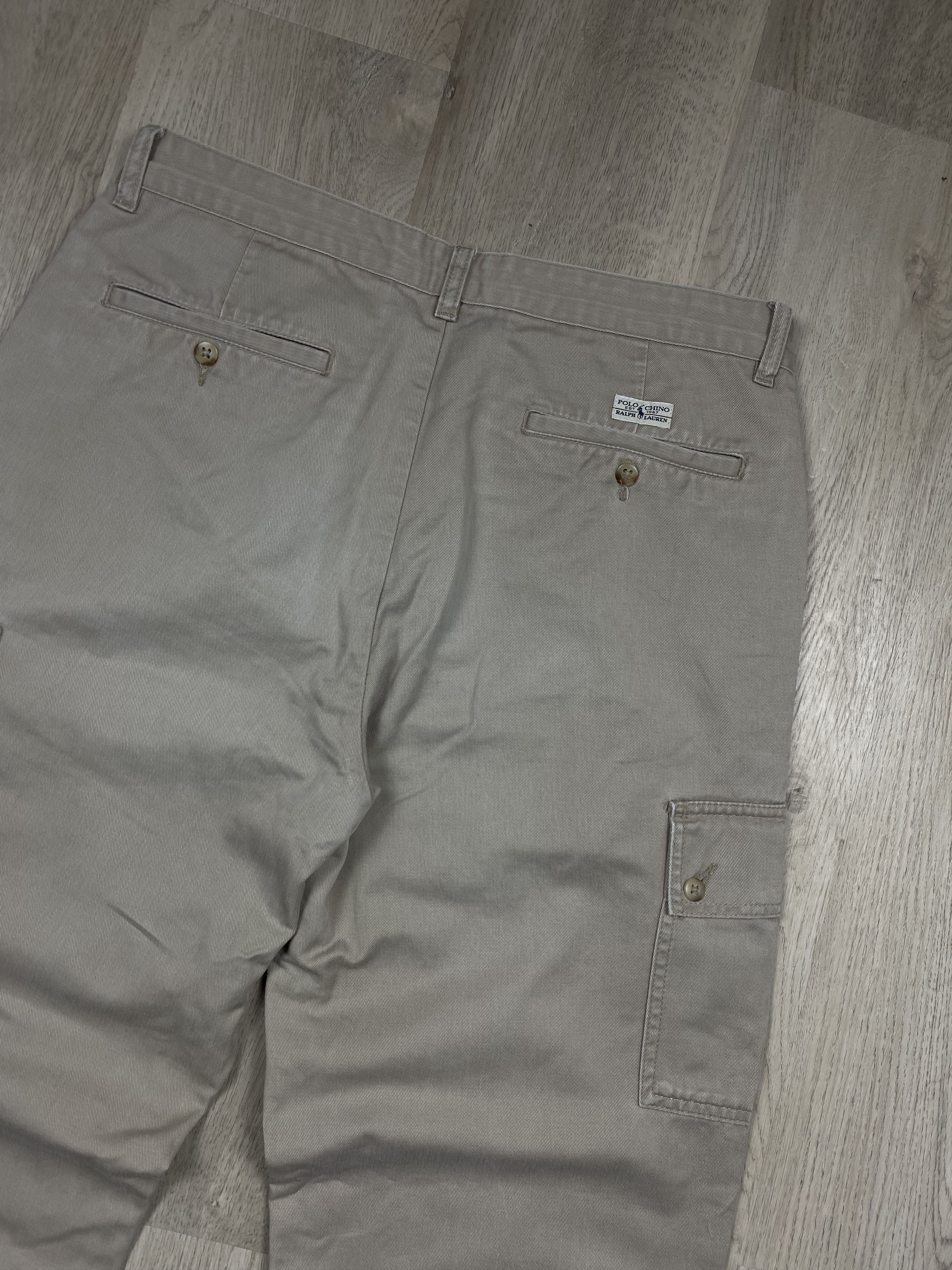 Japanese Brand Polo Ralph Lauren Vintage Mens Cargo Multi Pockets Pants Size US 34 / EU 50 - 2 Thumbnail