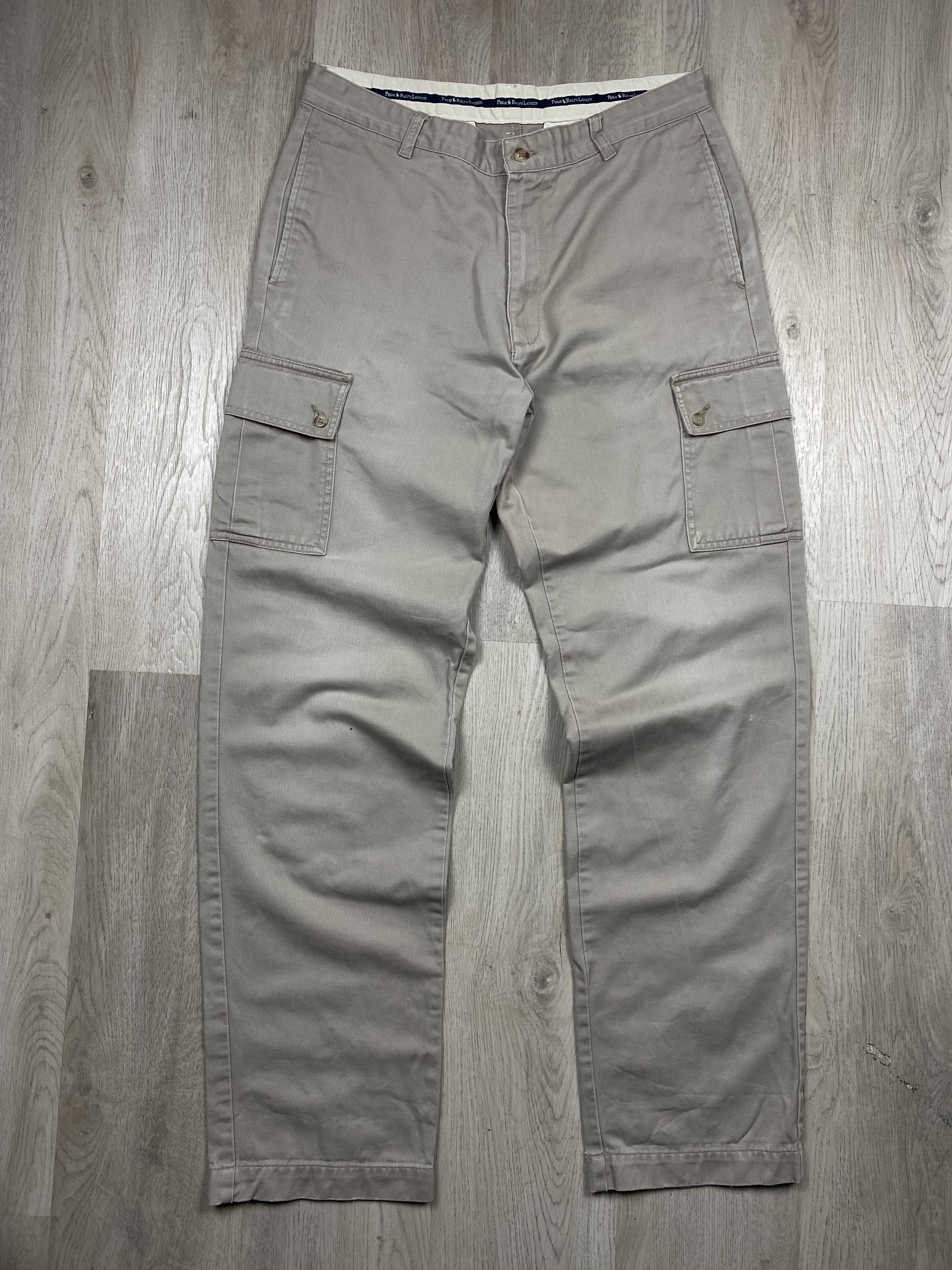 Japanese Brand Polo Ralph Lauren Vintage Mens Cargo Multi Pockets Pants Size US 34 / EU 50 - 4 Thumbnail