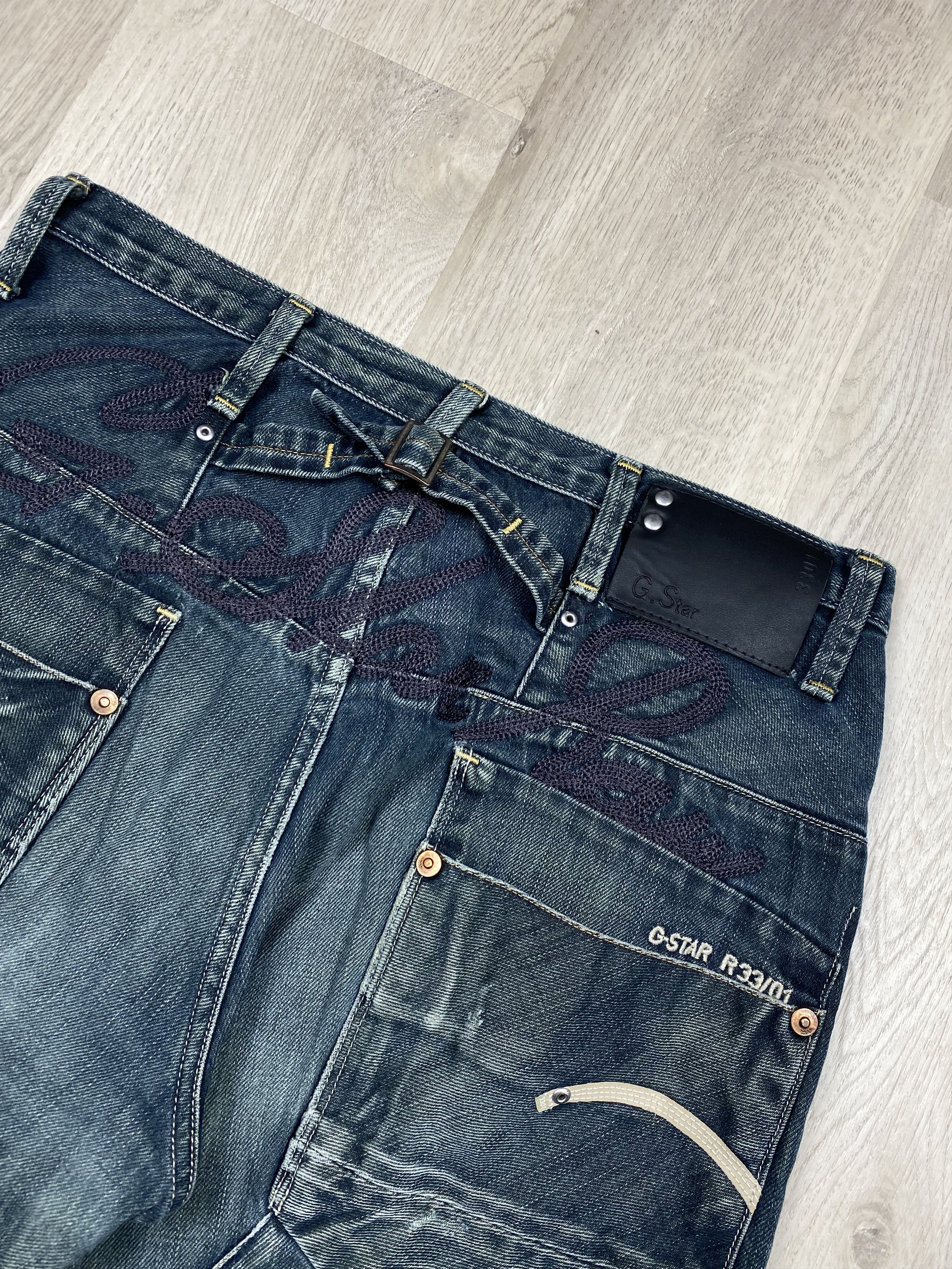 G-Star G-Star Raw Blue Denim Pants Jeans Embroidered Logo Size US 30 / EU 46 - 3 Thumbnail