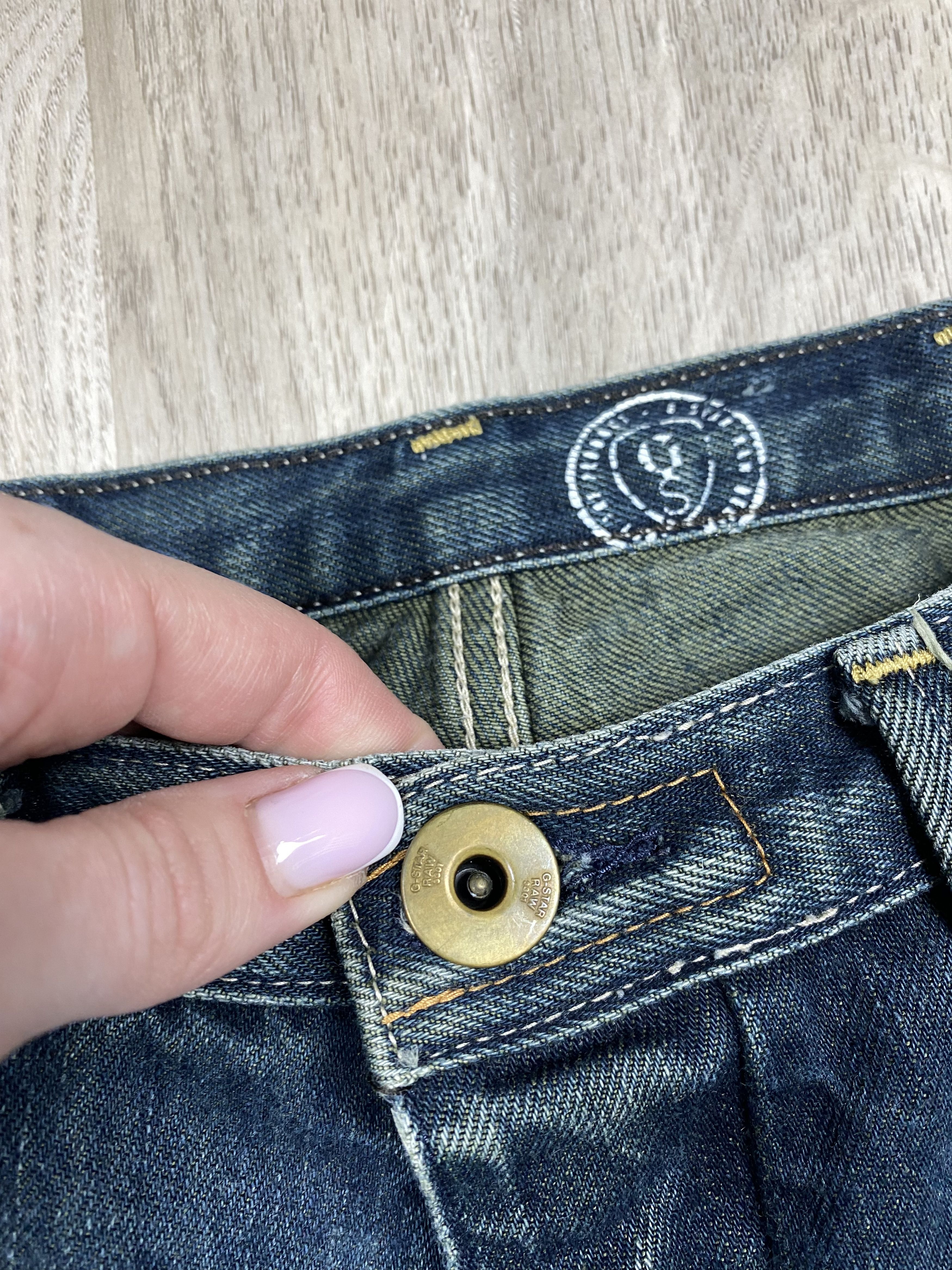 G-Star G-Star Raw Blue Denim Pants Jeans Embroidered Logo Size US 30 / EU 46 - 8 Thumbnail