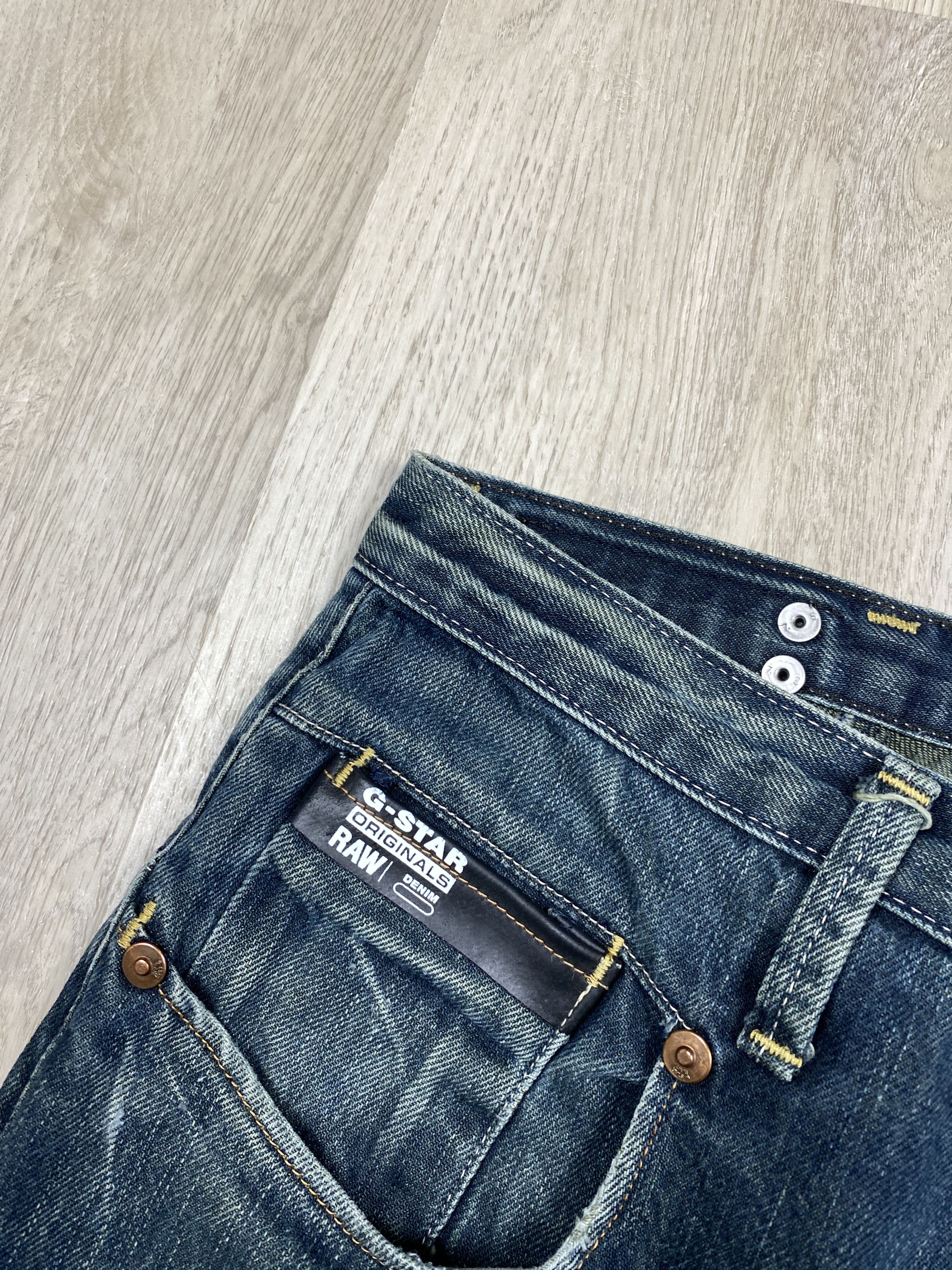 G-Star G-Star Raw Blue Denim Pants Jeans Embroidered Logo Size US 30 / EU 46 - 7 Thumbnail