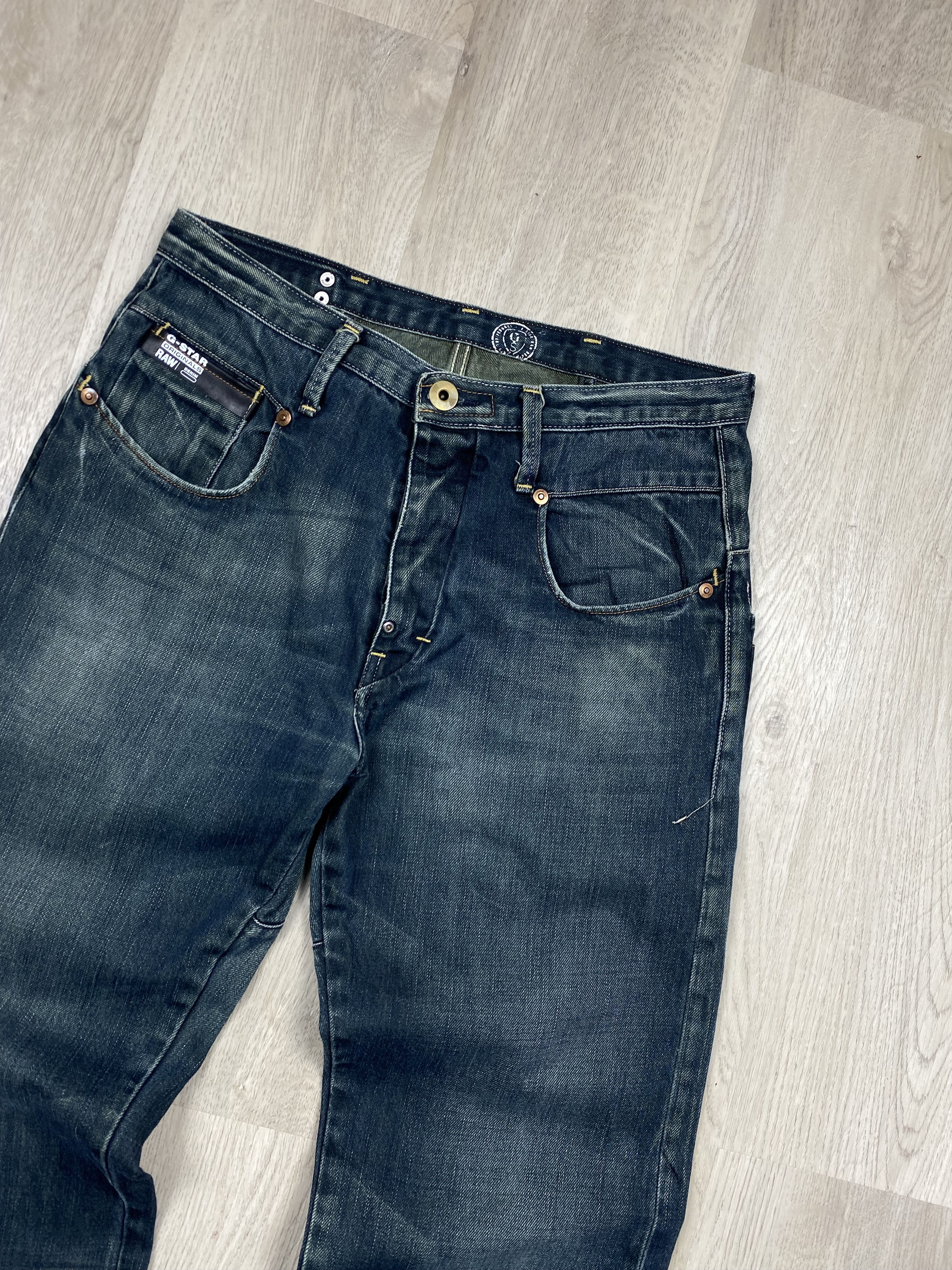 G-Star G-Star Raw Blue Denim Pants Jeans Embroidered Logo Size US 30 / EU 46 - 6 Thumbnail