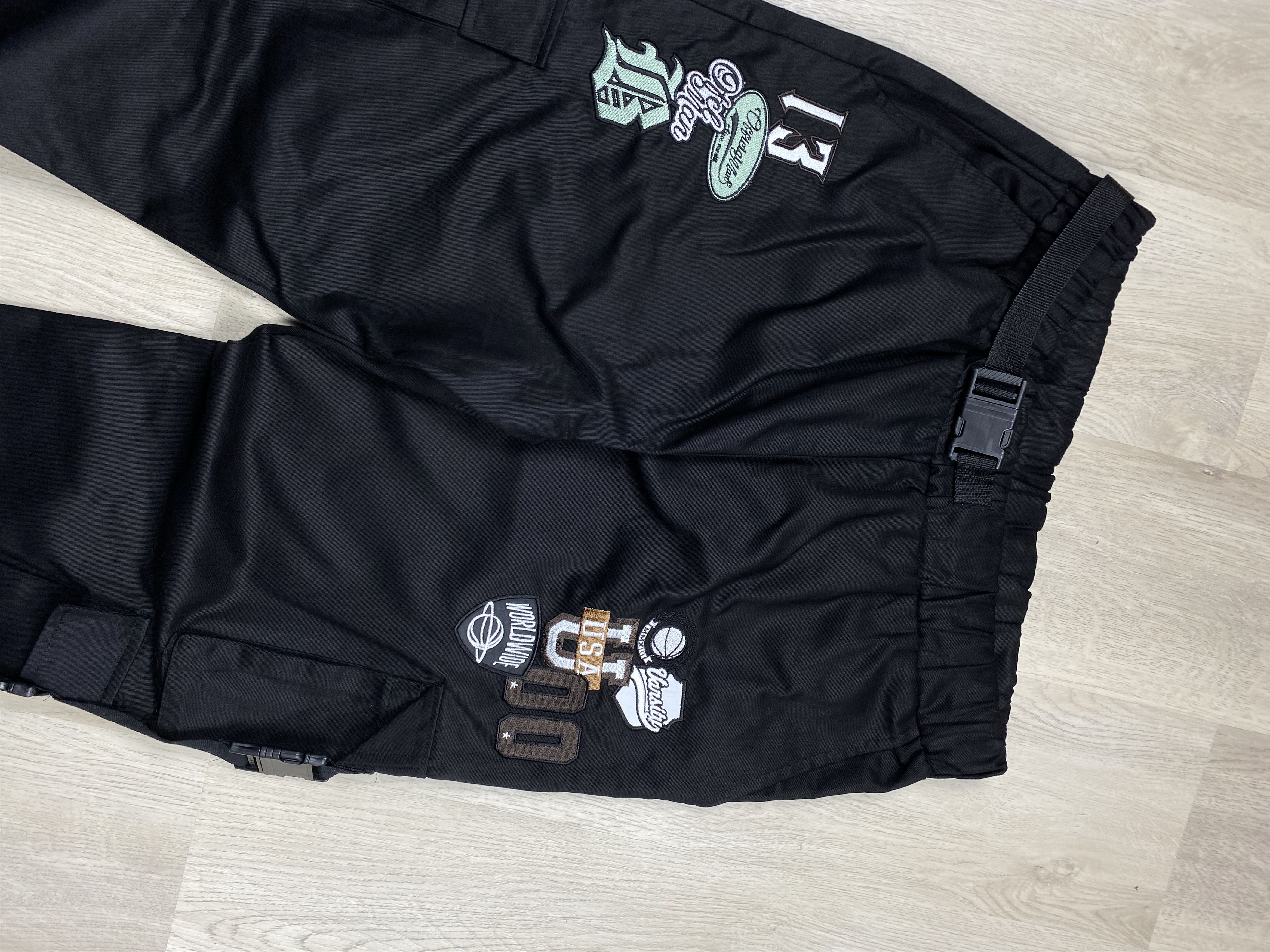 If Six Was Nine Multipocket Baggy Cargo Bondage Pants Y2K Size US 36 / EU 52 - 2 Thumbnail
