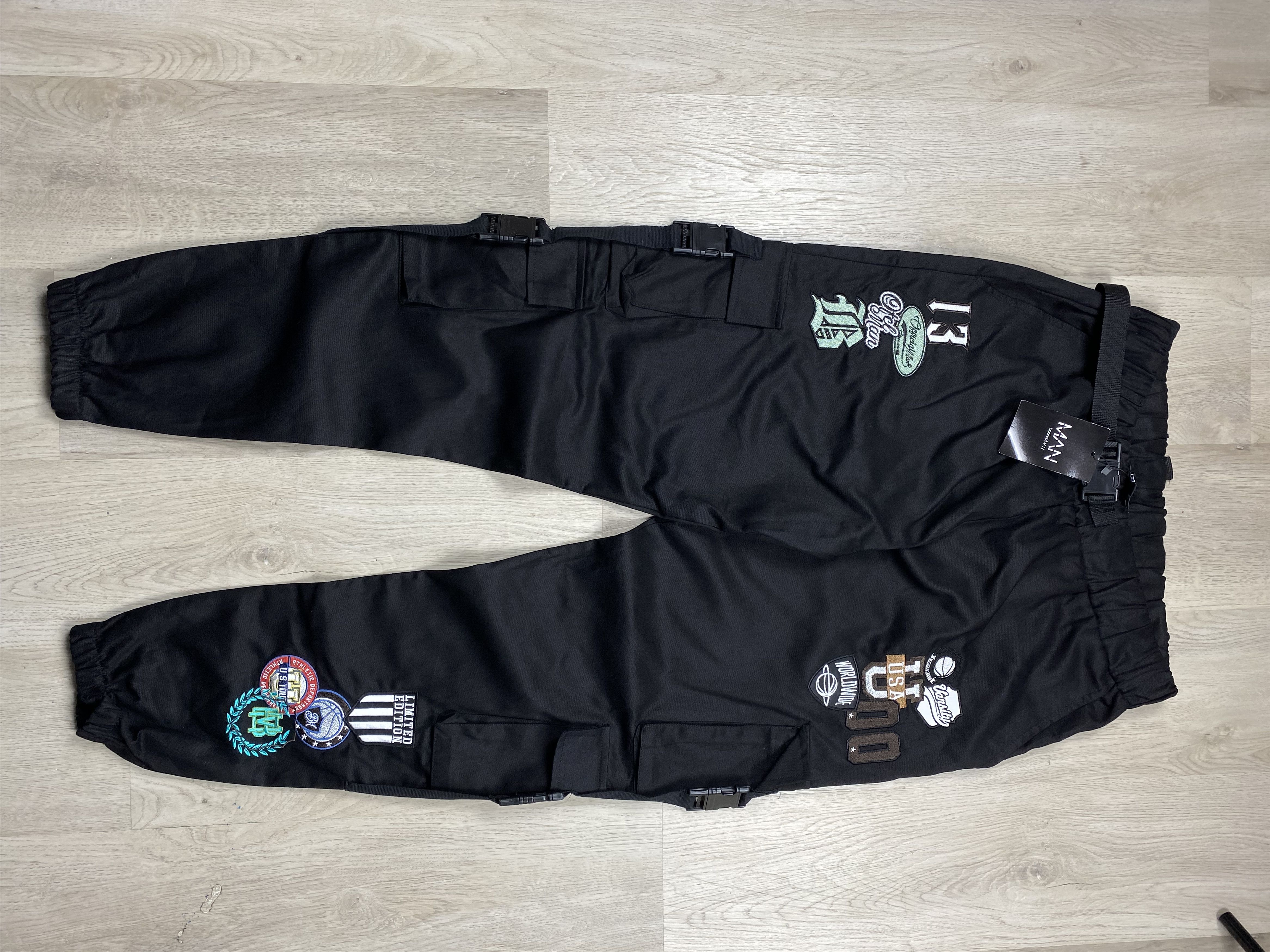 If Six Was Nine Multipocket Baggy Cargo Bondage Pants Y2K Size US 36 / EU 52 - 3 Thumbnail