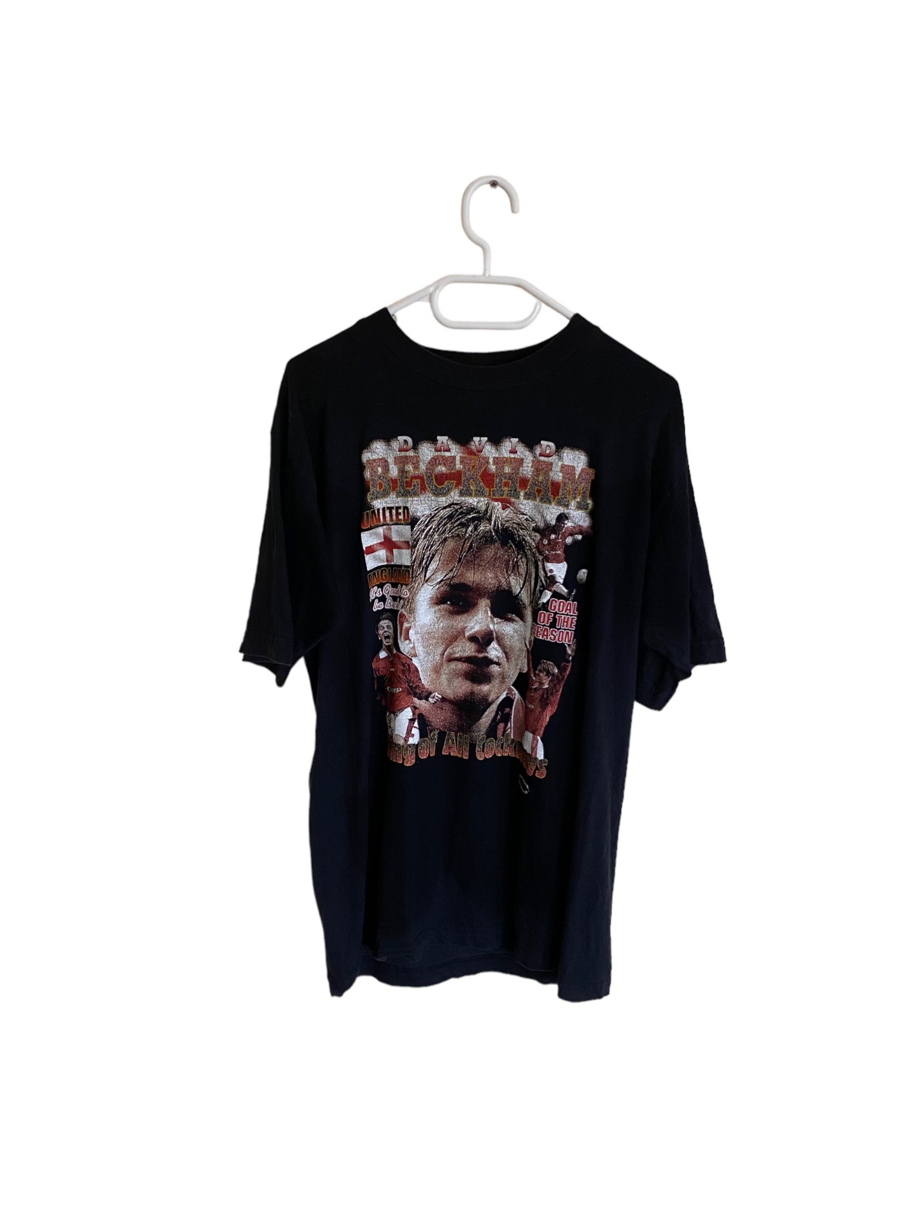 David Beckham × Vintage 90s' vintage Beckham Manu doublesided tee, size L Size US L / EU 52-54 / 3 - 1 Thumbnail