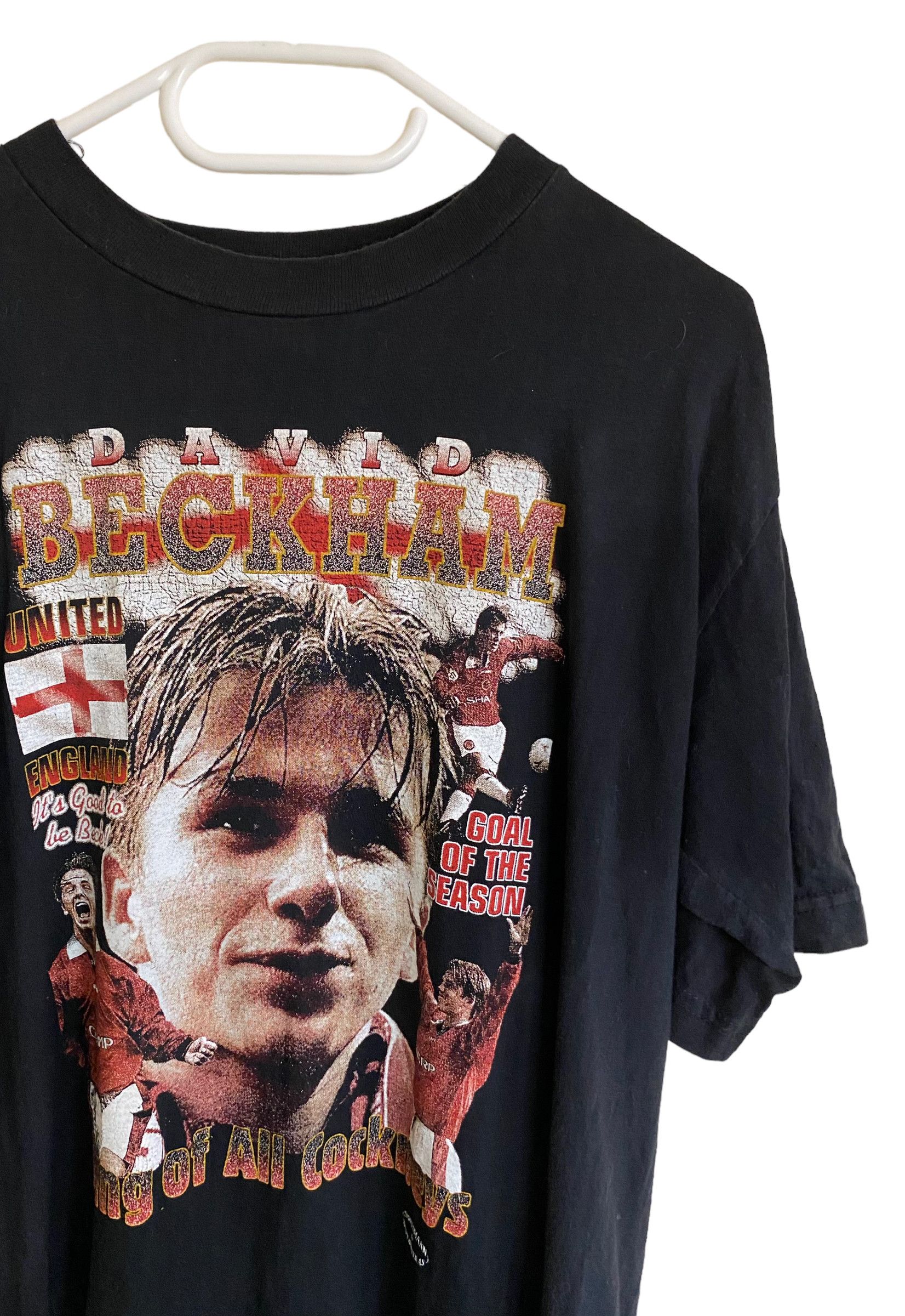 David Beckham × Vintage 90s' vintage Beckham Manu doublesided tee, size L Size US L / EU 52-54 / 3 - 4 Thumbnail