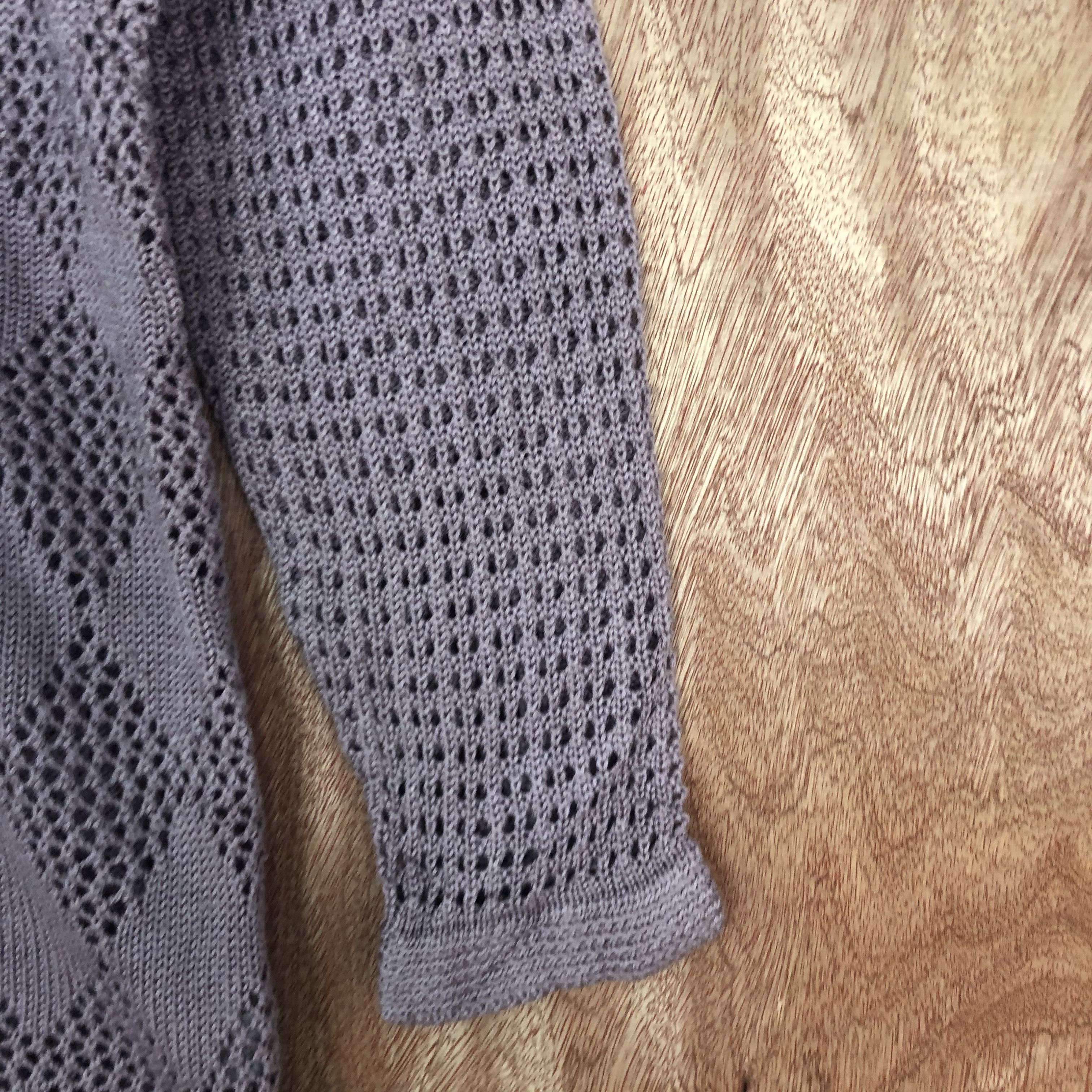 Vintage DLL vintage Japan meshnet Knitwear crochet cardigan #c459 Size US M / EU 48-50 / 2 - 5 Thumbnail