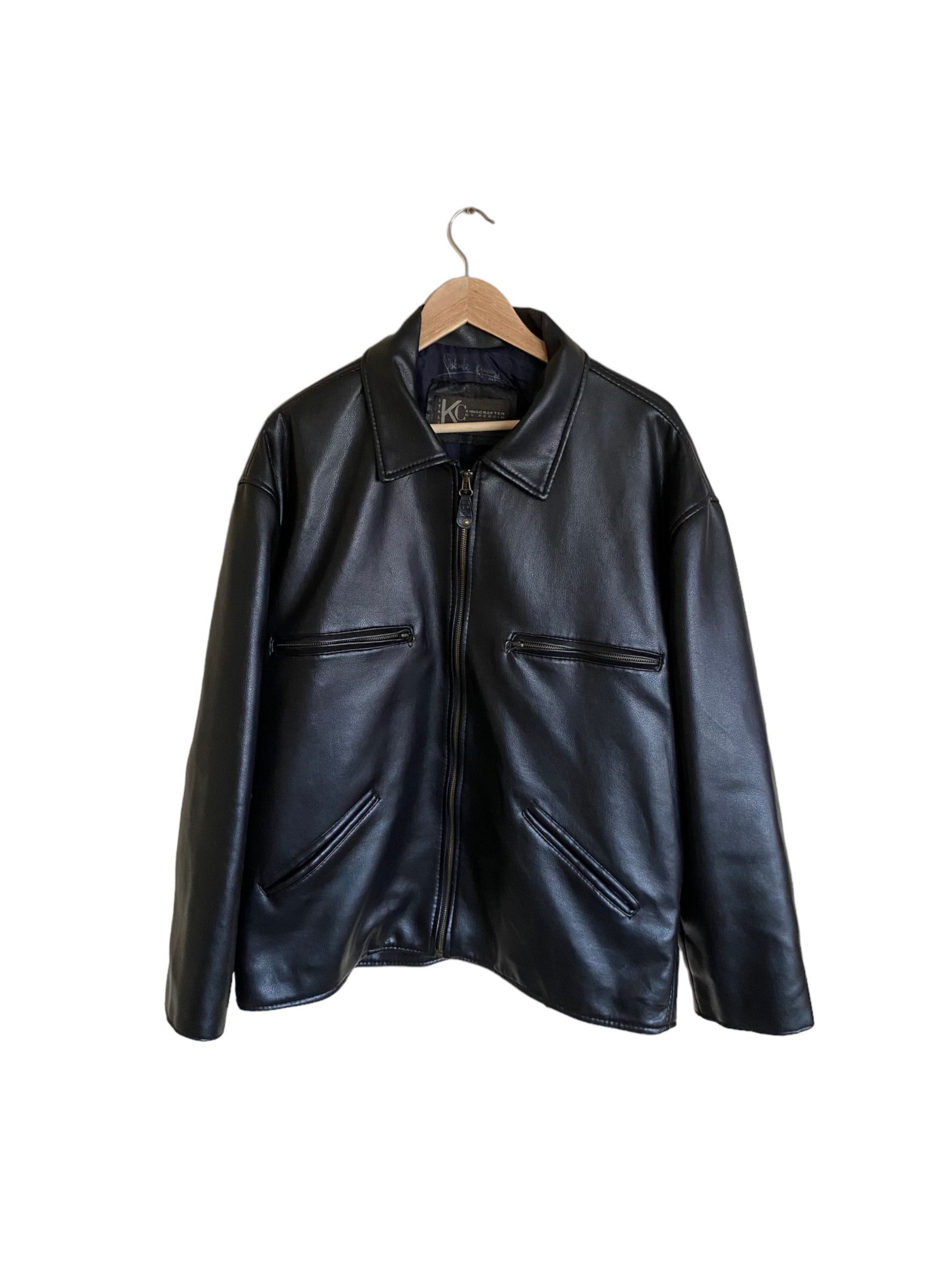 Vintage italy leather vintage jacket Size US L / EU 52-54 / 3 - 1 Thumbnail