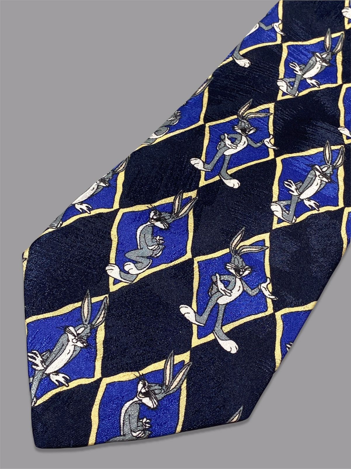 Rare × Vintage × Warner Bros Vintage Looney Tunes Bugs Bunny Tie 1996 ...