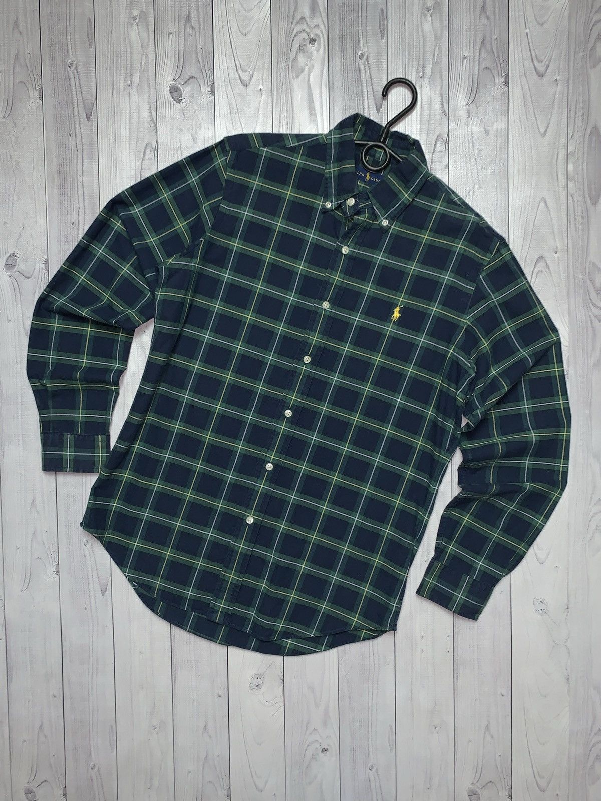 Polo Ralph Lauren × Vintage Vintage polo Ralph Lauren Plaid shirt green size S Size US S / EU 44-46 / 1 - 1 Thumbnail