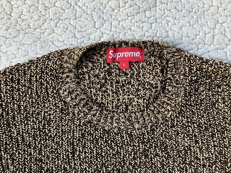 Supreme Supreme Melange Rib Knit Sweater | Grailed