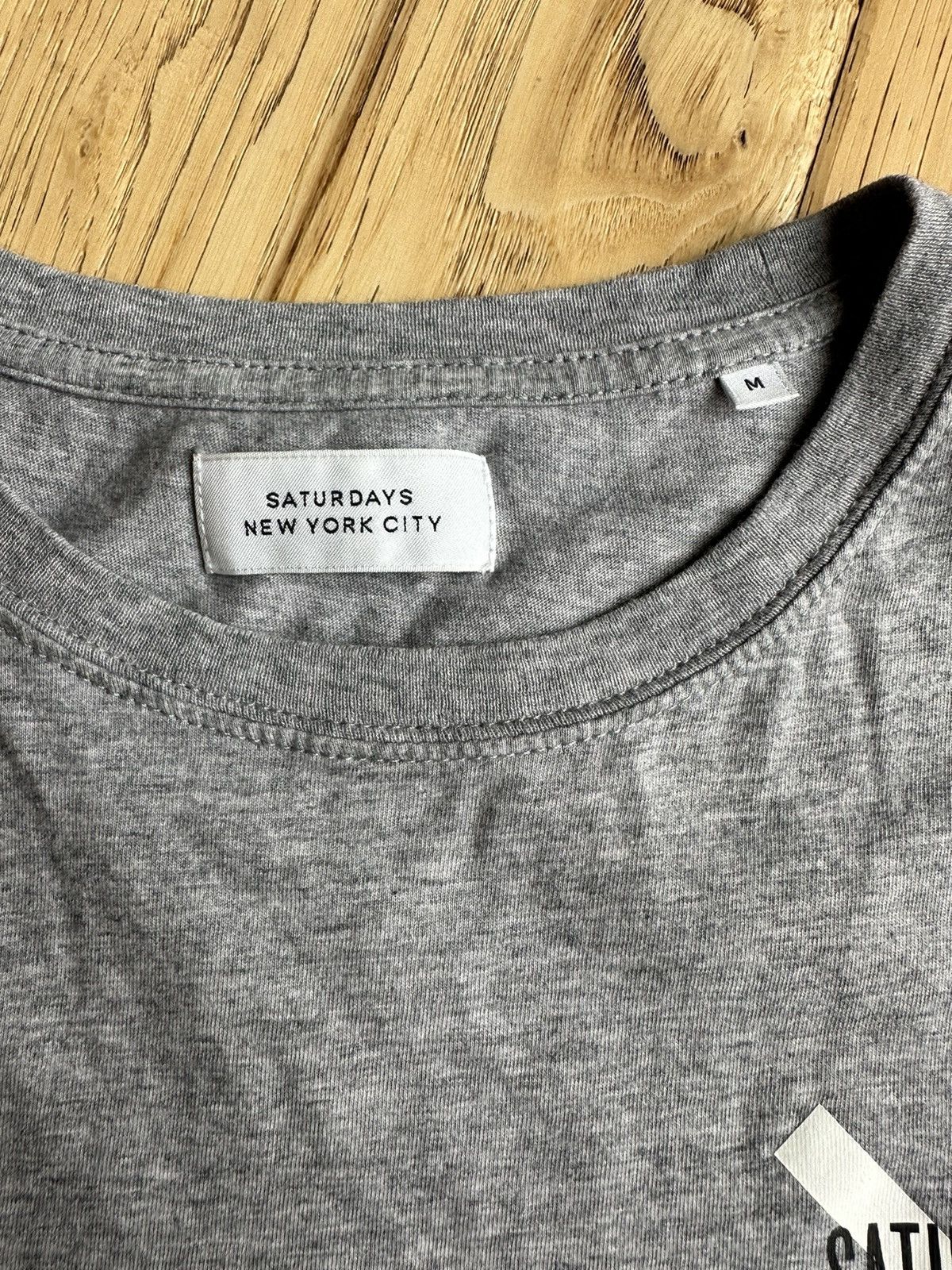 Saturdays NYC Saturdays New York City Gray T Shirt Medium Size US M / EU 48-50 / 2 - 3 Thumbnail