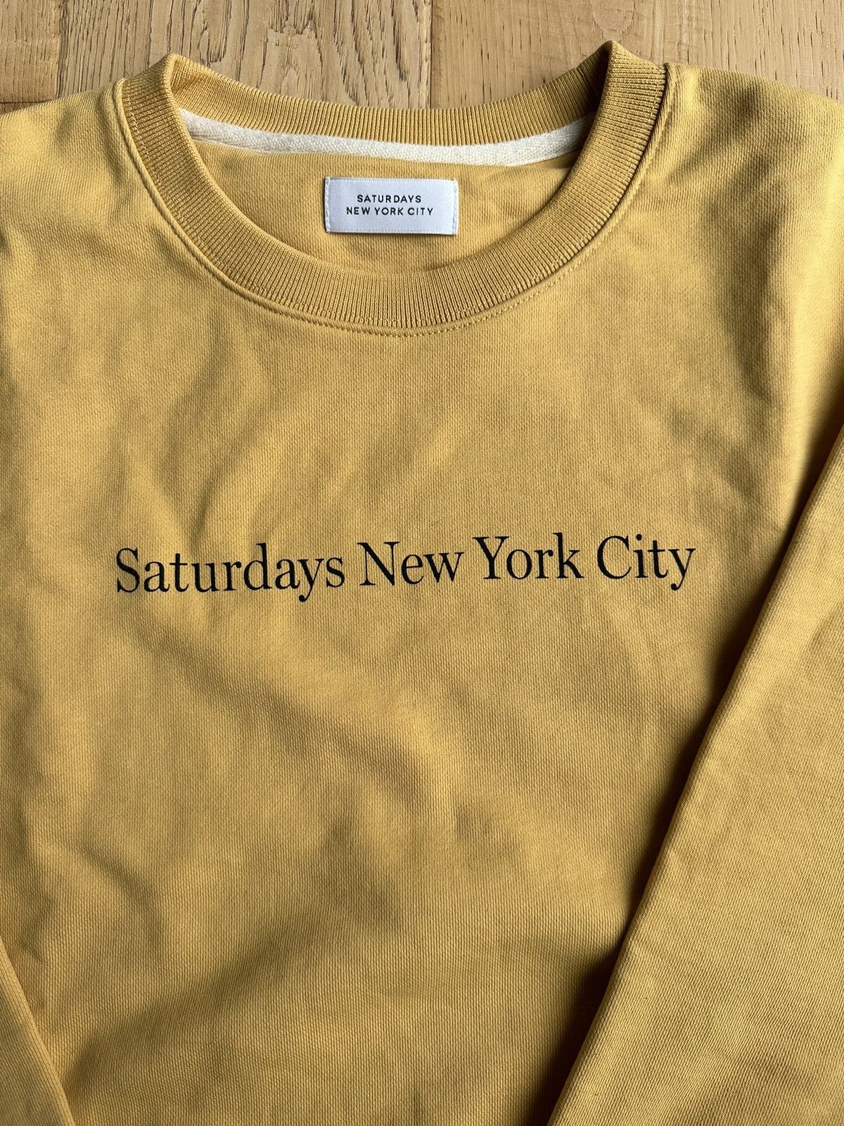 Saturdays NYC Saturdays New York City Crewneck Yellow Gold Medium Size US M / EU 48-50 / 2 - 2 Thumbnail